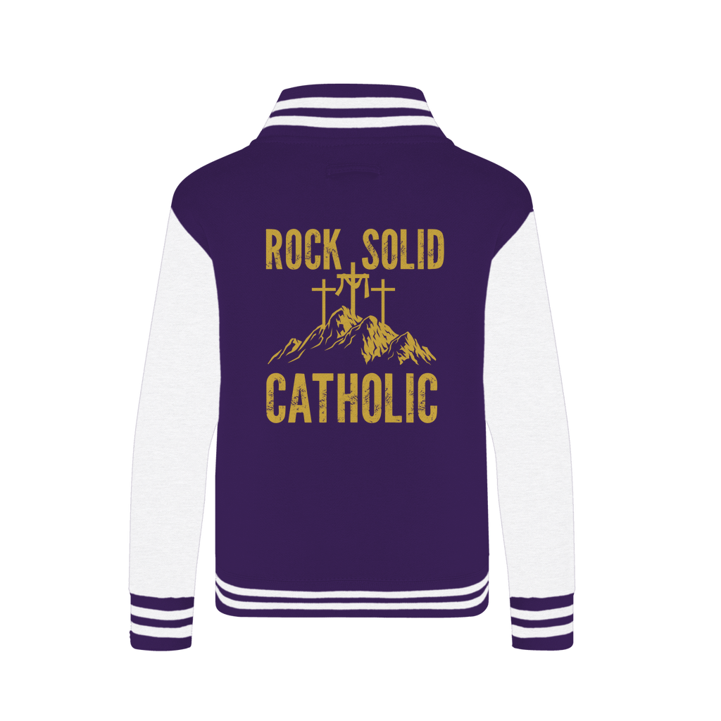 Rock Solid Catholic Varsity Jacket