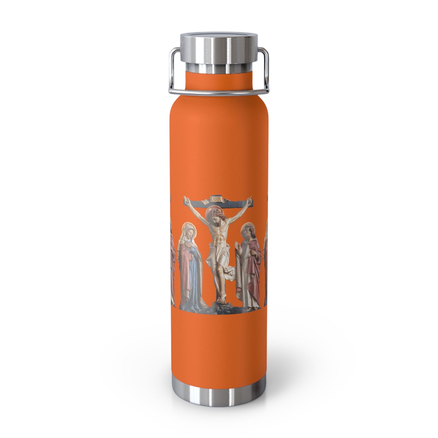 Crucifixion Scene Copper Vacuum Insulated Bottle, 22oz