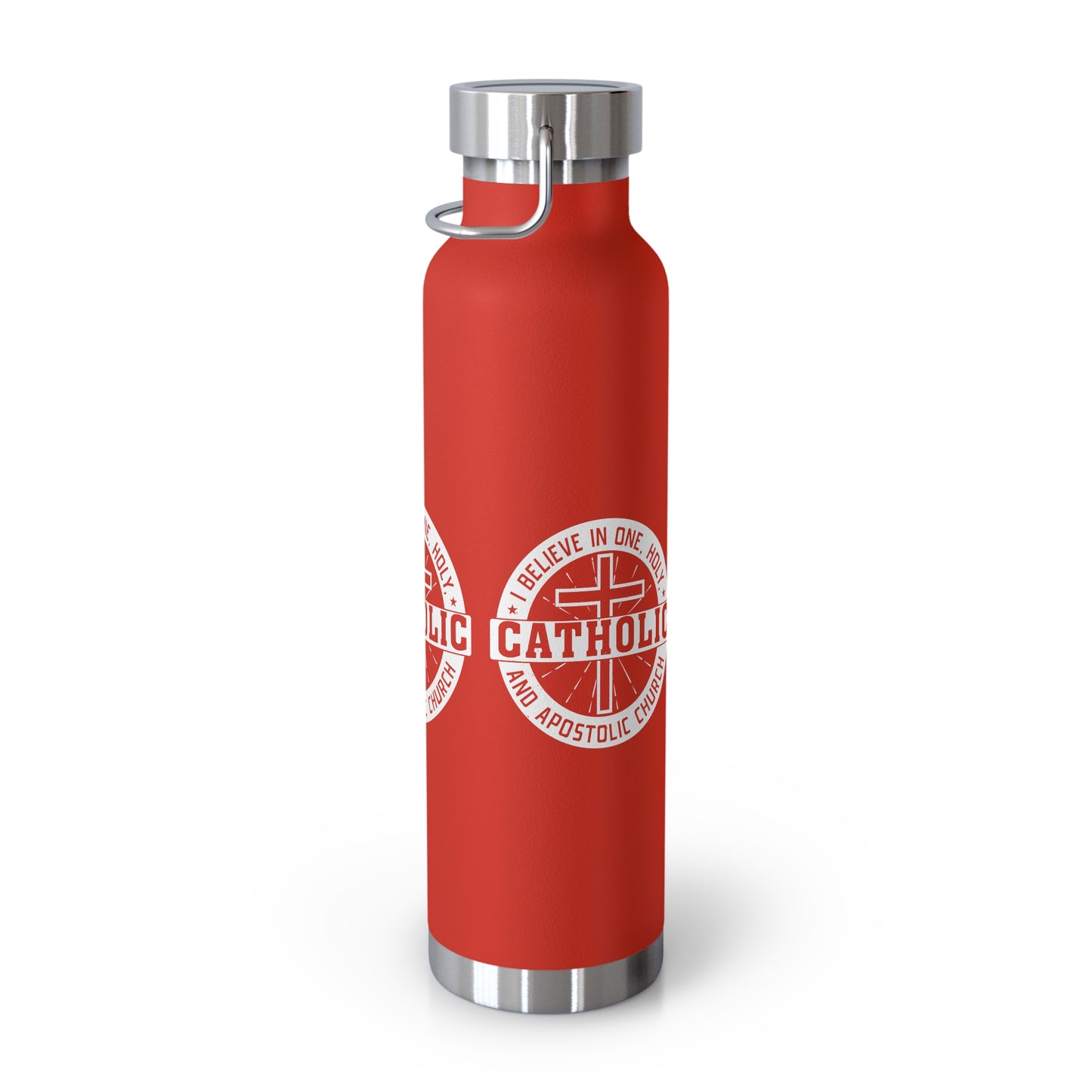 I Believe in One, Holy, Catholic and Apostolic Church Copper Vacuum Insulated Bottle, 22oz