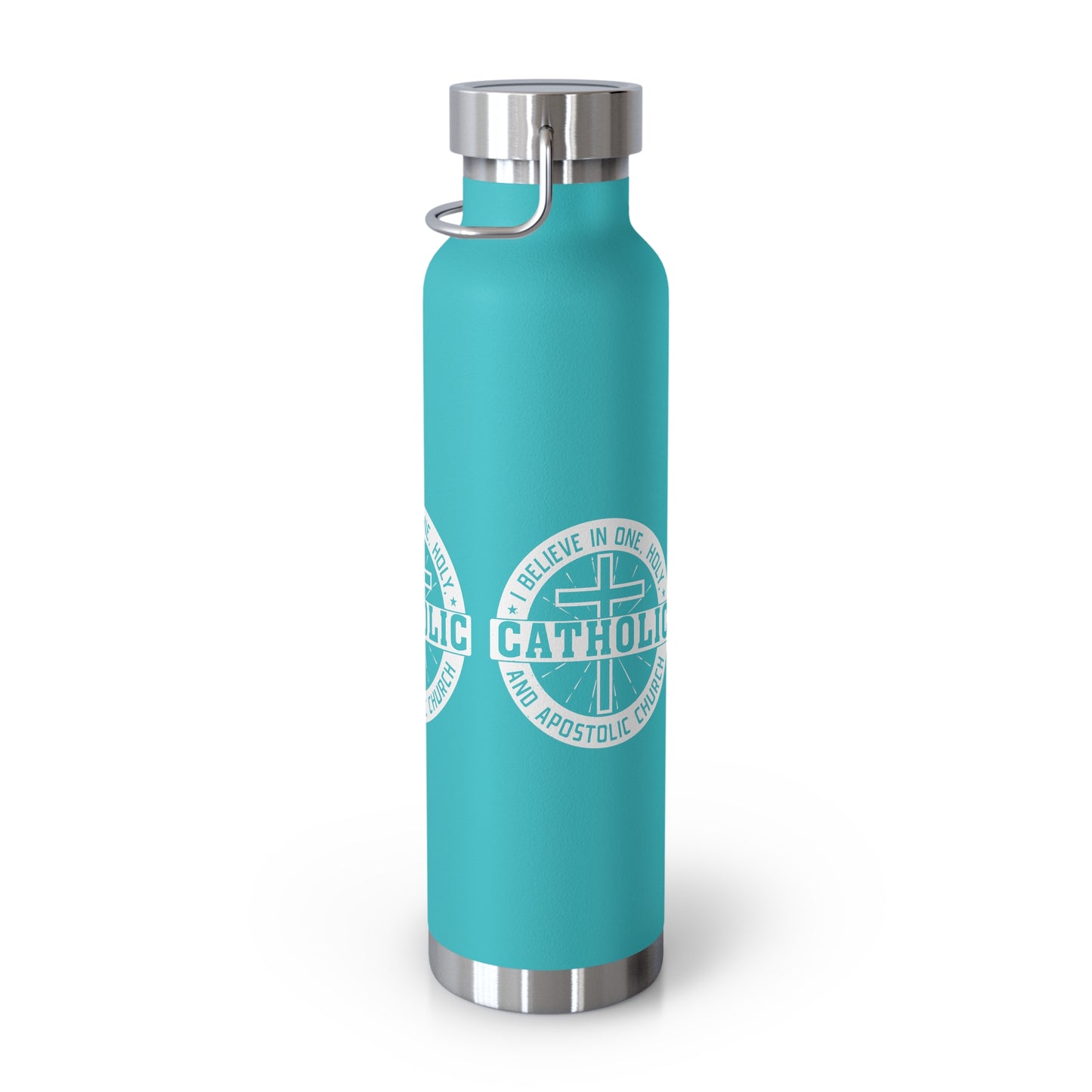I Believe in One, Holy, Catholic and Apostolic Church Copper Vacuum Insulated Bottle, 22oz