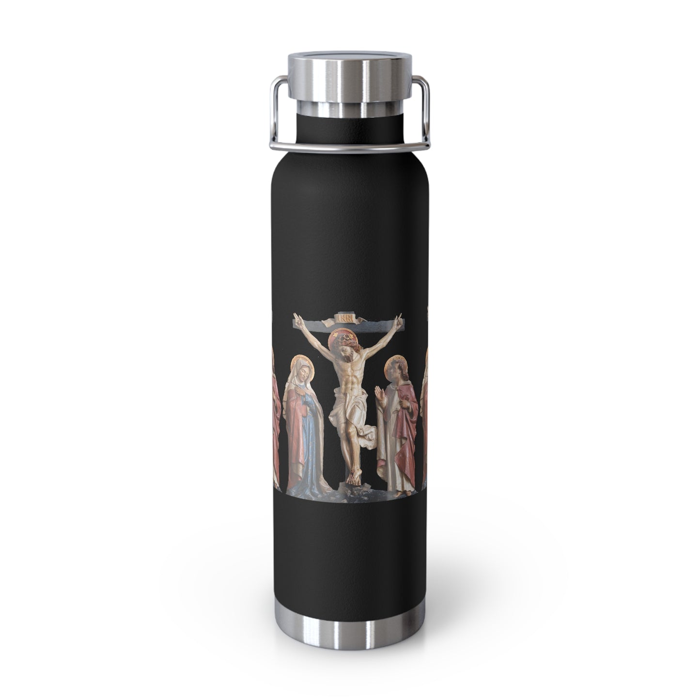 Crucifixion Scene Copper Vacuum Insulated Bottle, 22oz