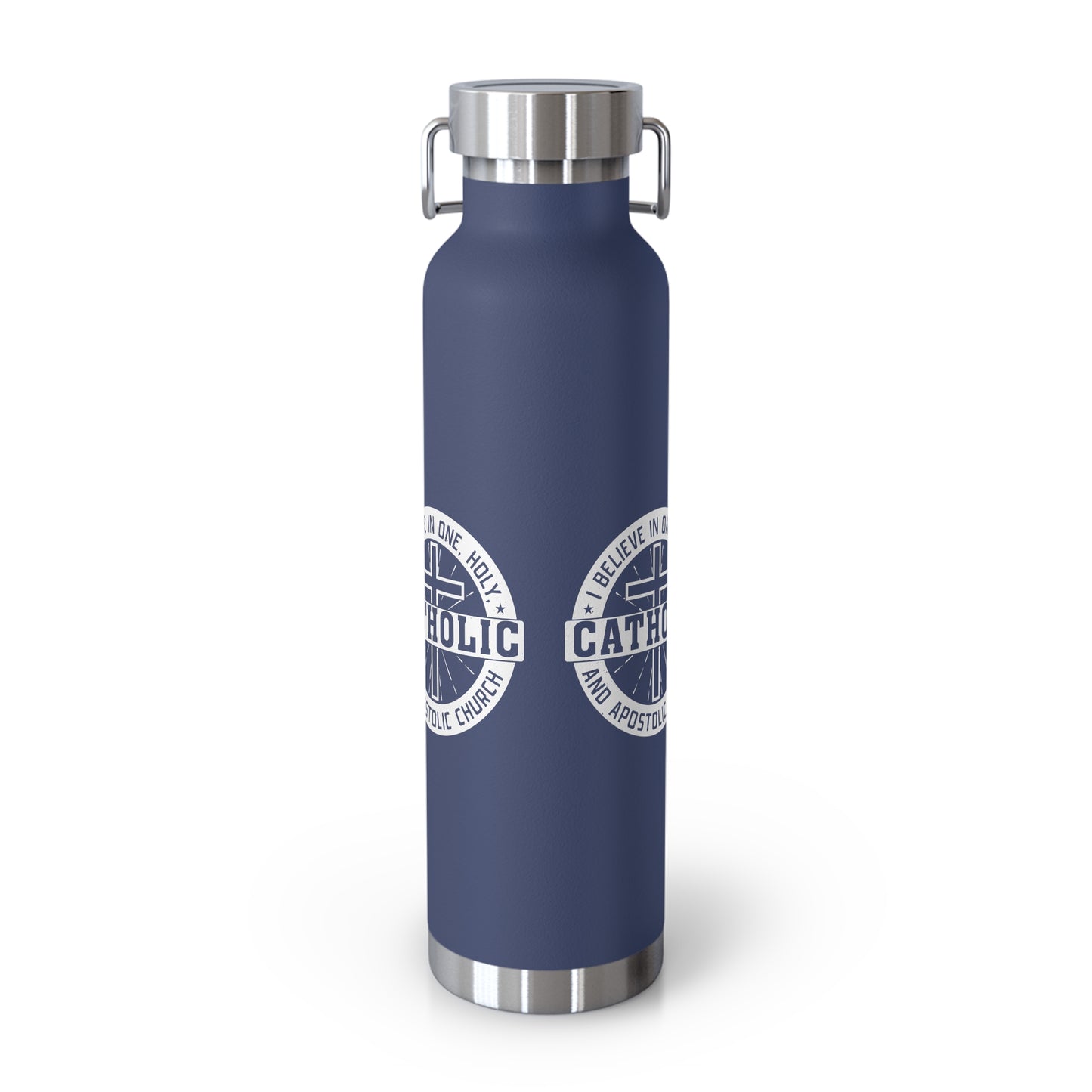 I Believe in One, Holy, Catholic and Apostolic Church Copper Vacuum Insulated Bottle, 22oz