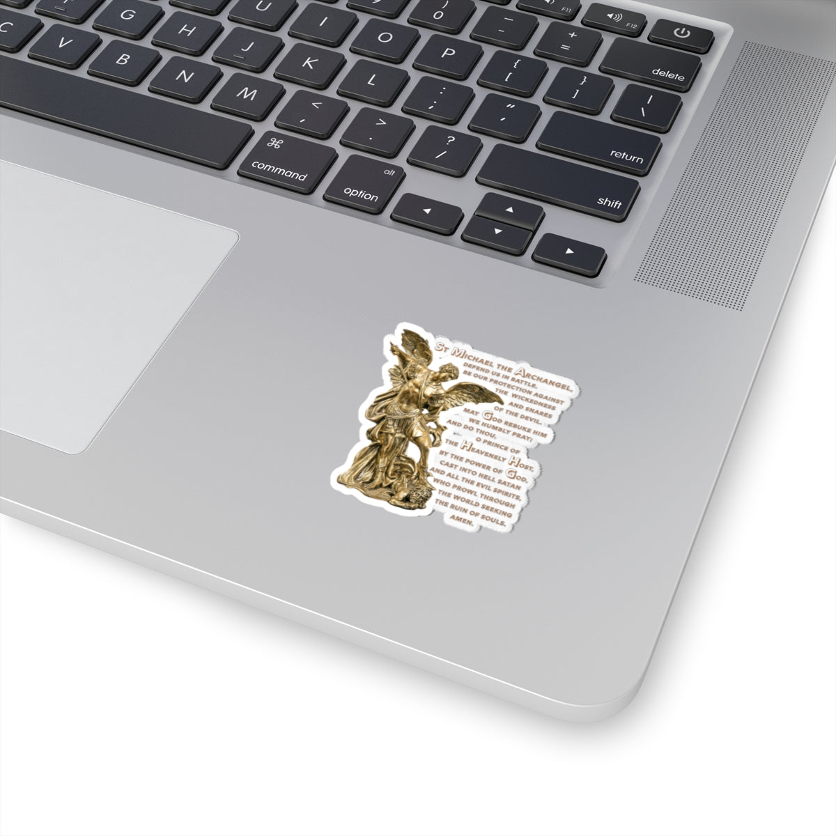 St Michael Archangel with Prayer Kiss-Cut Stickers