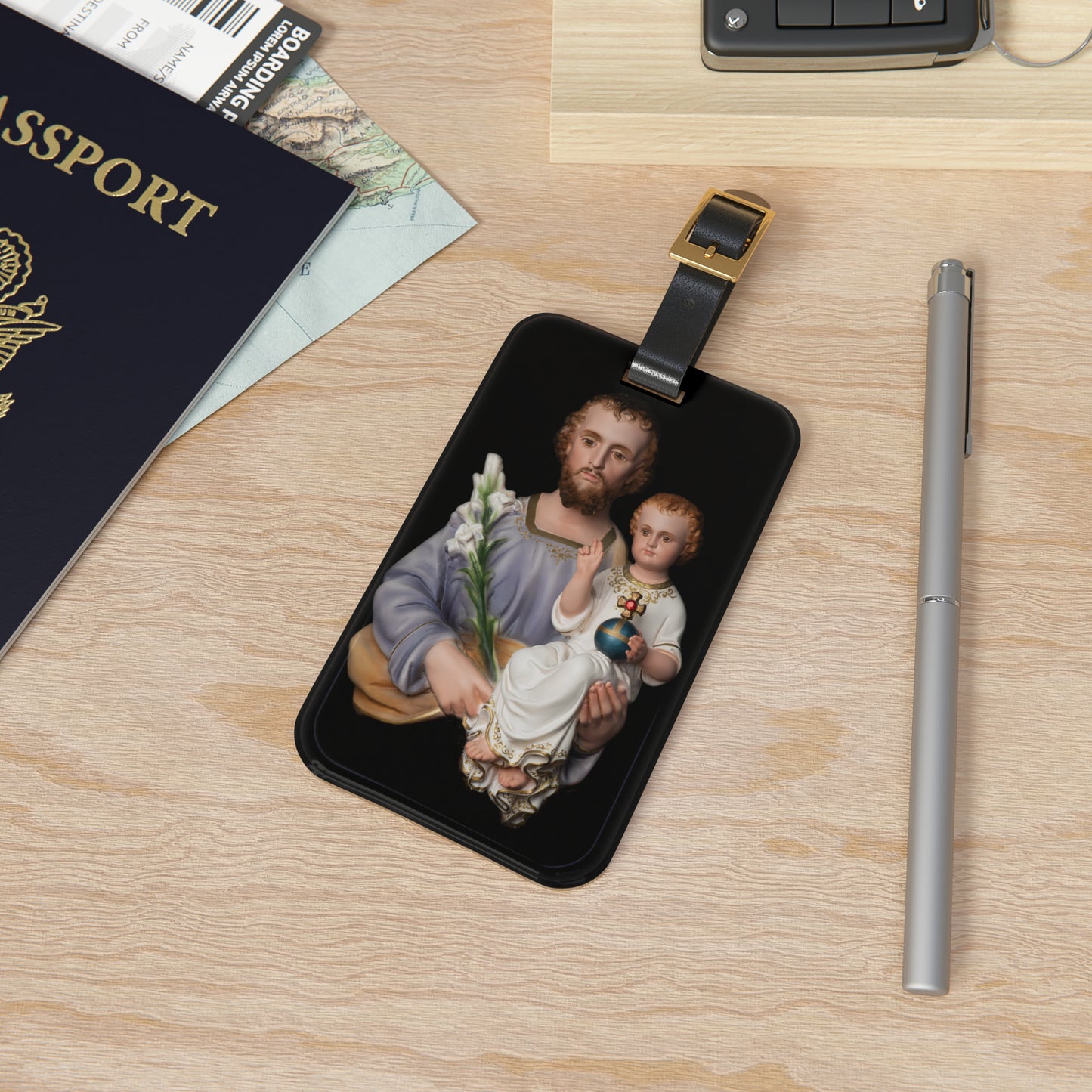St Joseph Luggage Tag