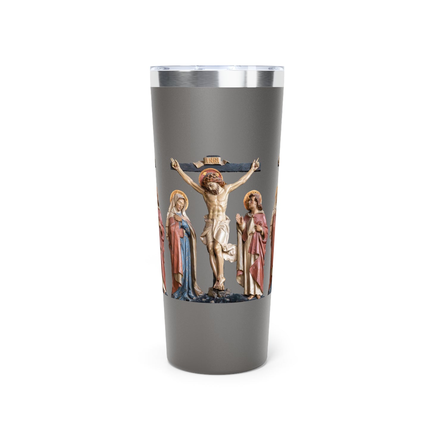 Crucifixion Scene Copper Vacuum Insulated Tumbler, 22oz