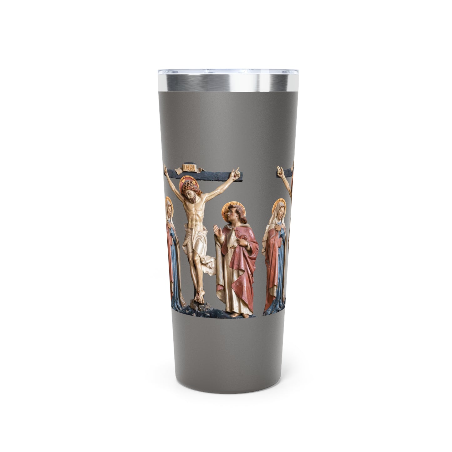 Crucifixion Scene Copper Vacuum Insulated Tumbler, 22oz
