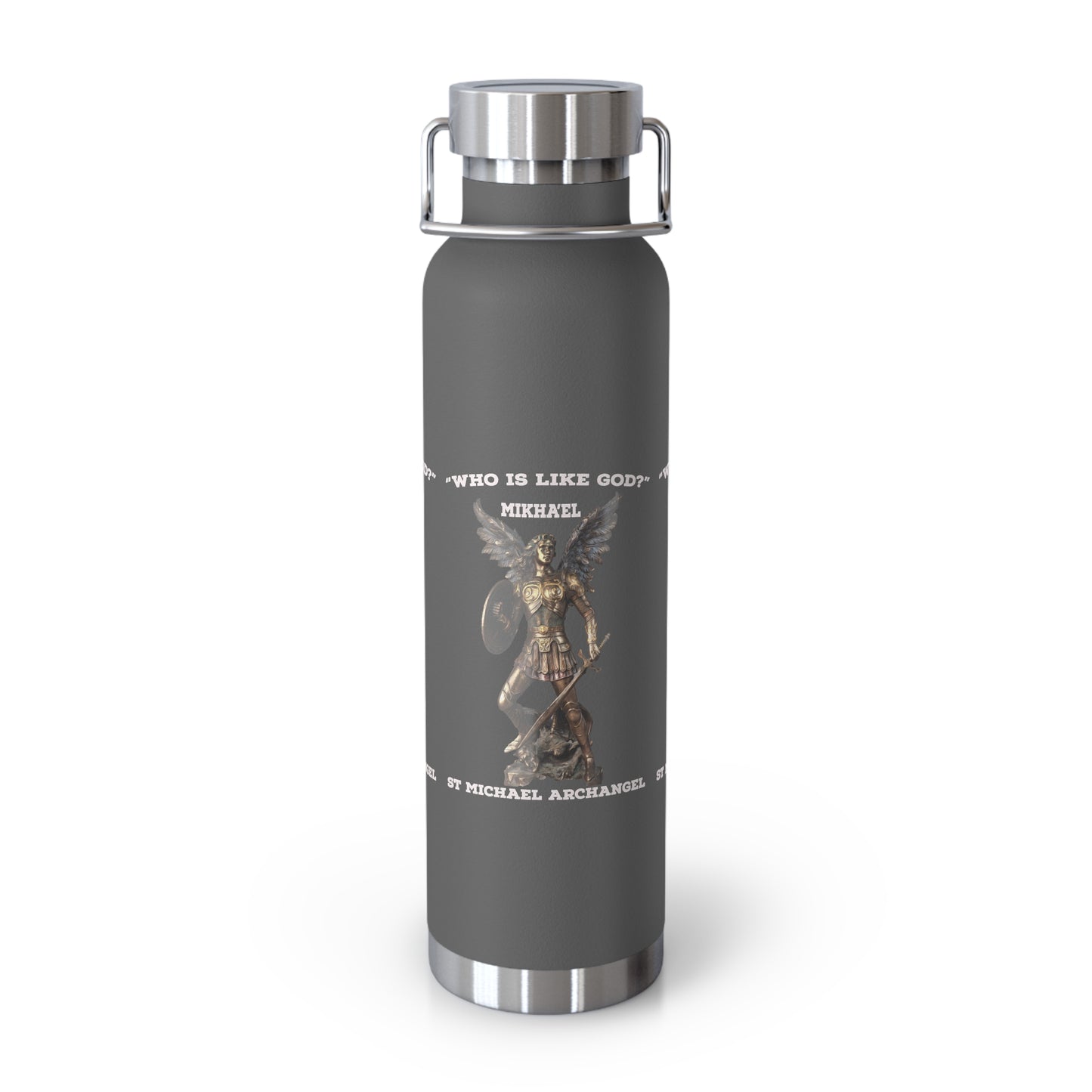 St Michael Archangel Mikhael Copper Vacuum Insulated Bottle, 22oz