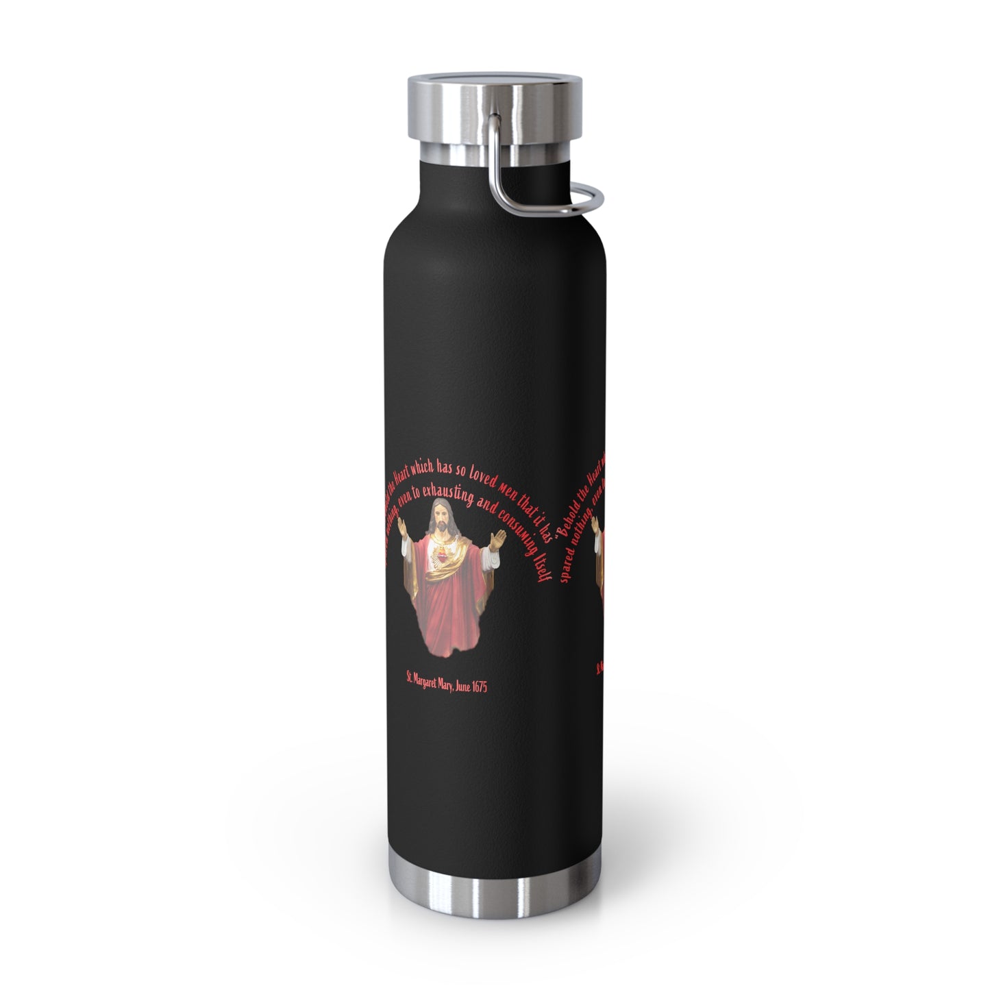 Sacred Heart of Jesus - St Margaret Mary, 1675 Copper Vacuum Insulated Bottle, 22oz