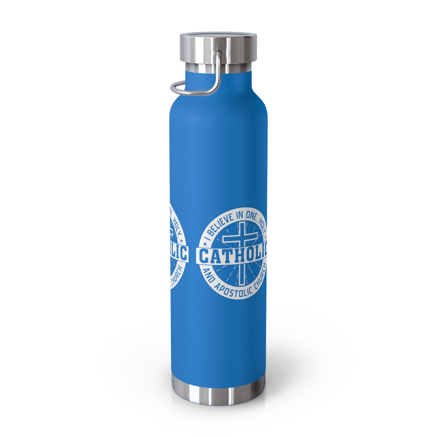 I Believe in One, Holy, Catholic and Apostolic Church Copper Vacuum Insulated Bottle, 22oz