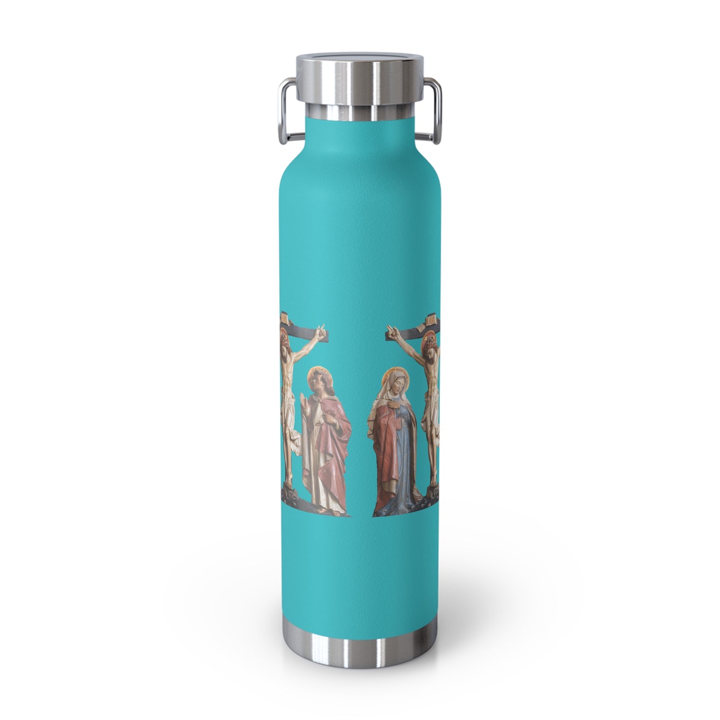 Crucifixion Scene Copper Vacuum Insulated Bottle, 22oz