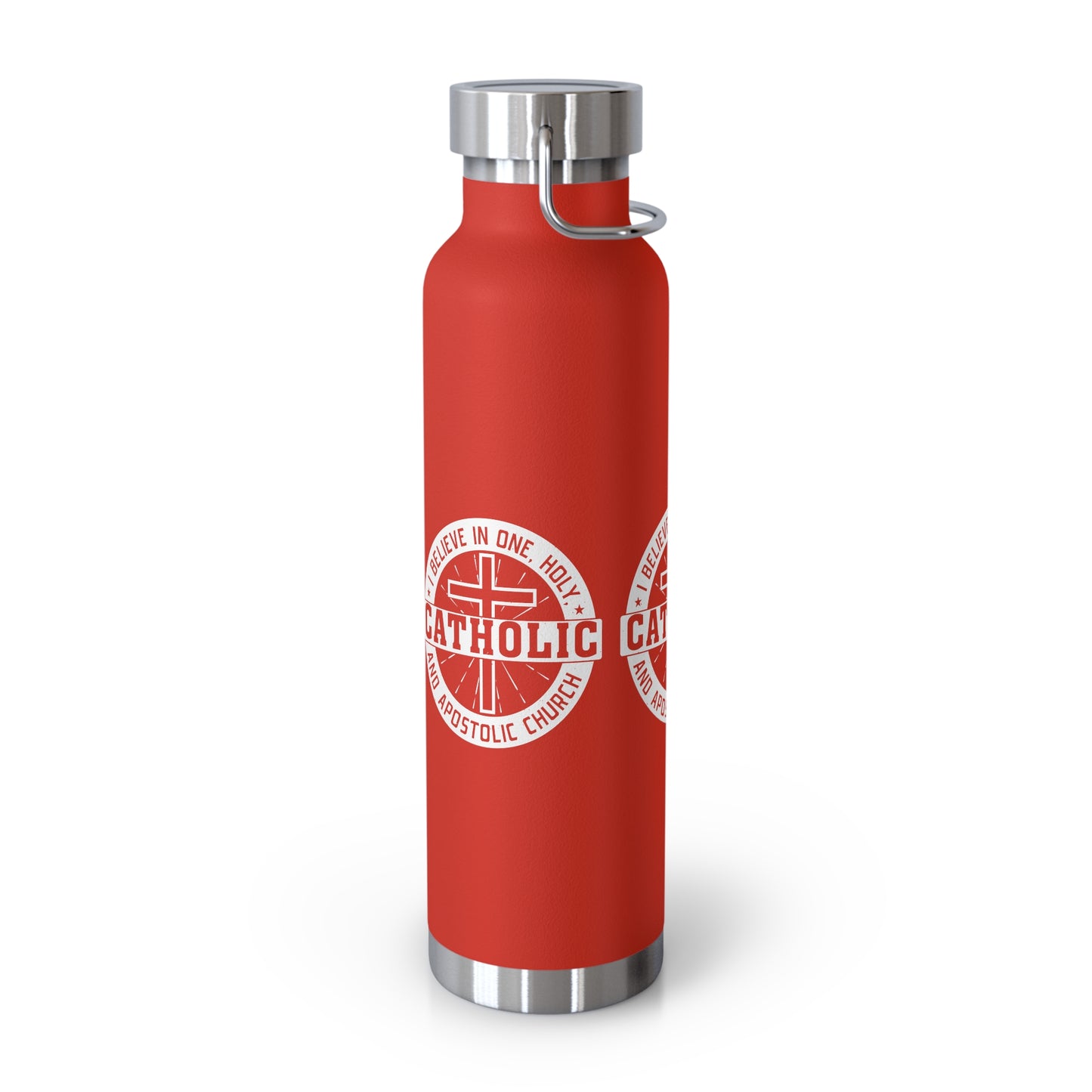 I Believe in One, Holy, Catholic and Apostolic Church Copper Vacuum Insulated Bottle, 22oz