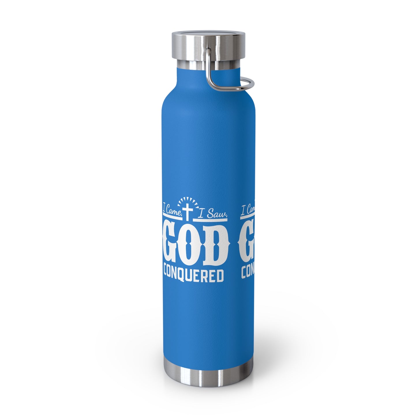 I came, I saw, God Conquered Copper Vacuum Insulated Bottle, 22oz