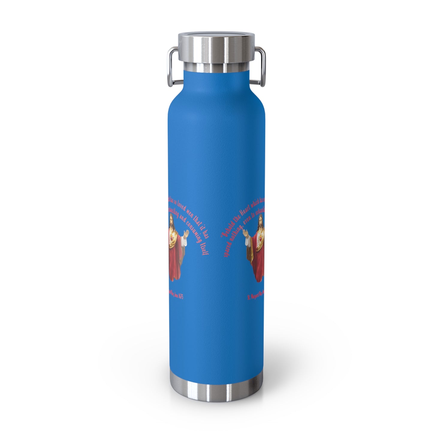 Sacred Heart of Jesus - St Margaret Mary, 1675 Copper Vacuum Insulated Bottle, 22oz