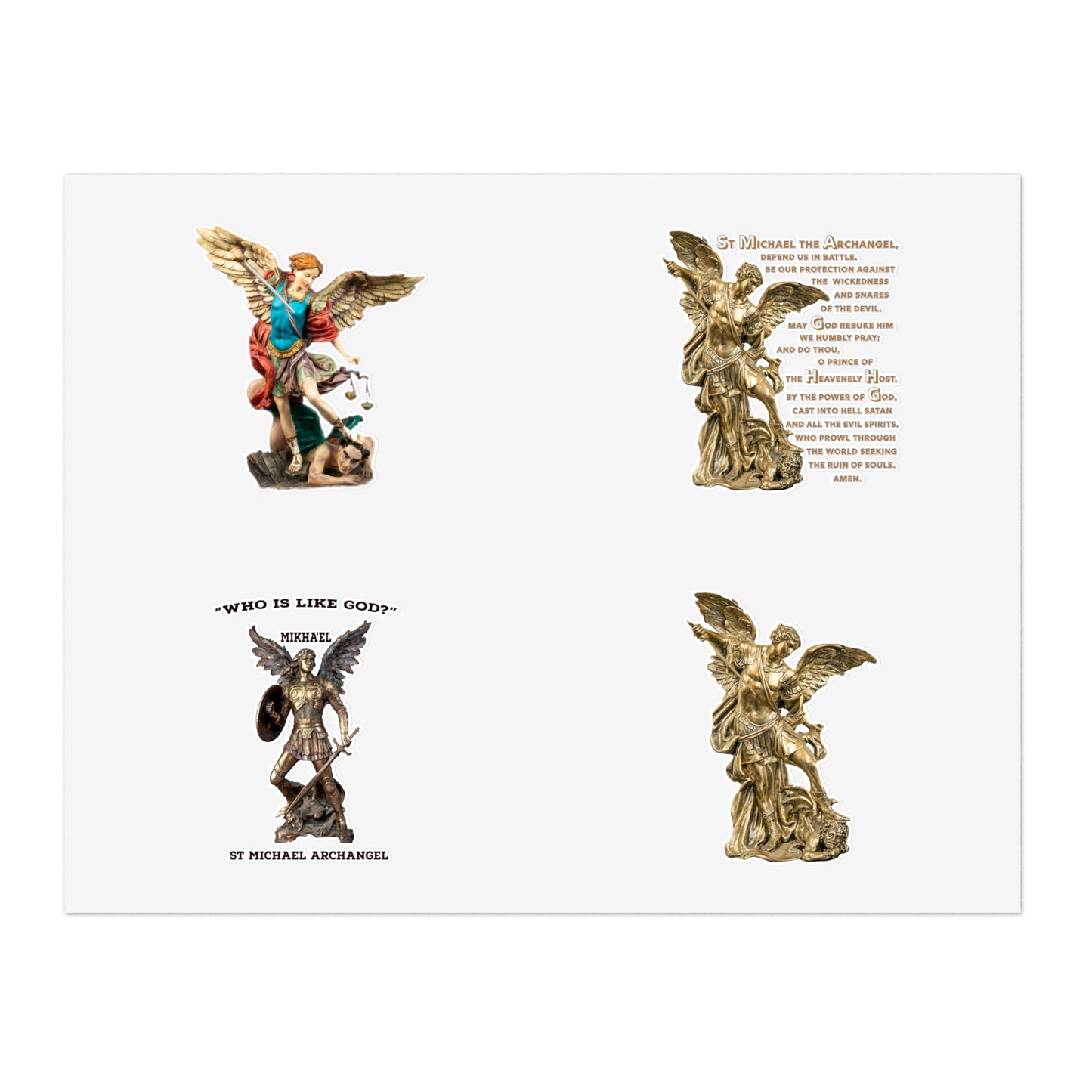 St Michael Archangel Collection Sticker Sheets