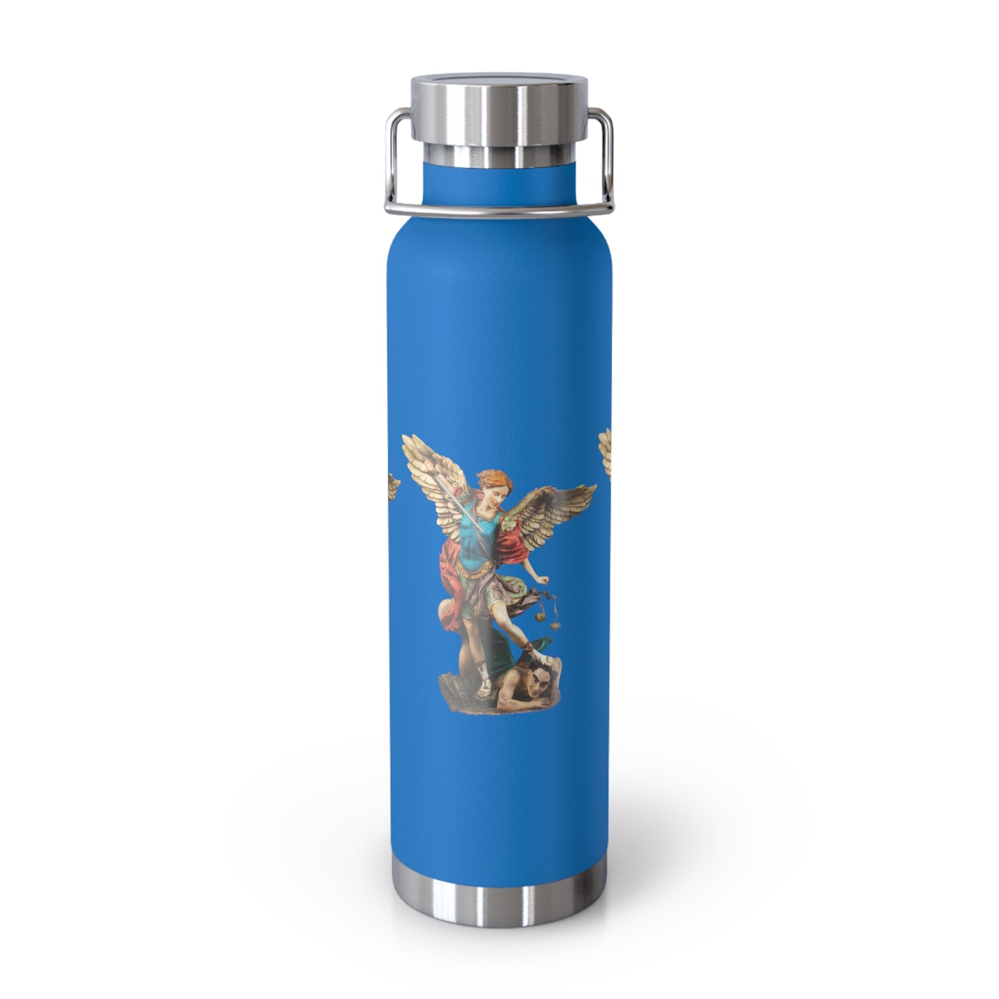 St Michael Archangel (Colour) Copper Vacuum Insulated Bottle, 22oz