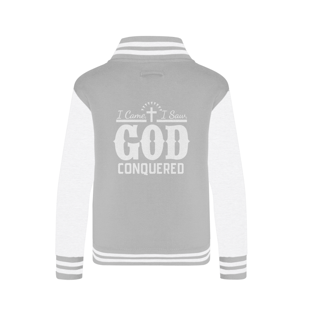 I came, I saw, God Conquered Varsity Jacket