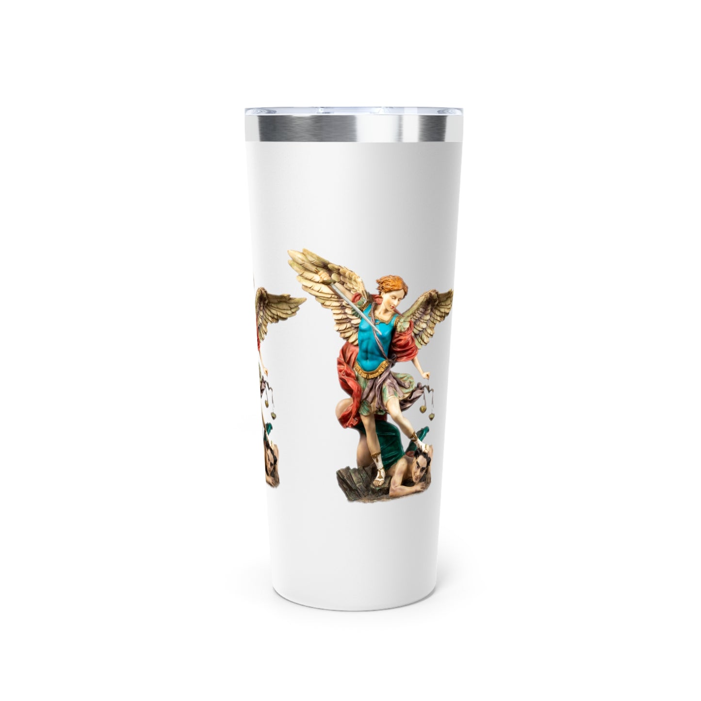 St Michael Archangel (Colour) Copper Vacuum Insulated Tumbler, 22oz
