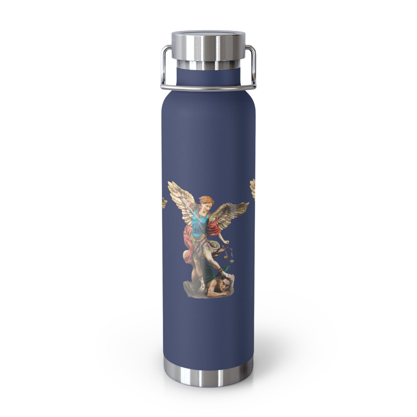 St Michael Archangel (Colour) Copper Vacuum Insulated Bottle, 22oz