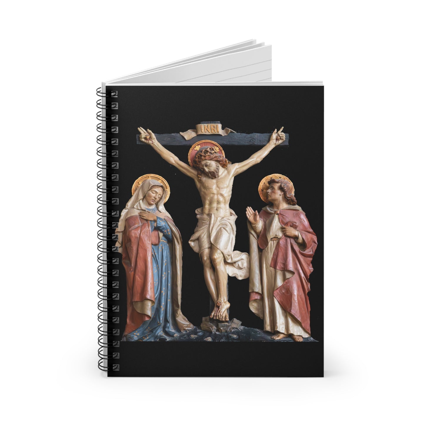 Crucifixion Scene Spiral Notebook - Ruled Line