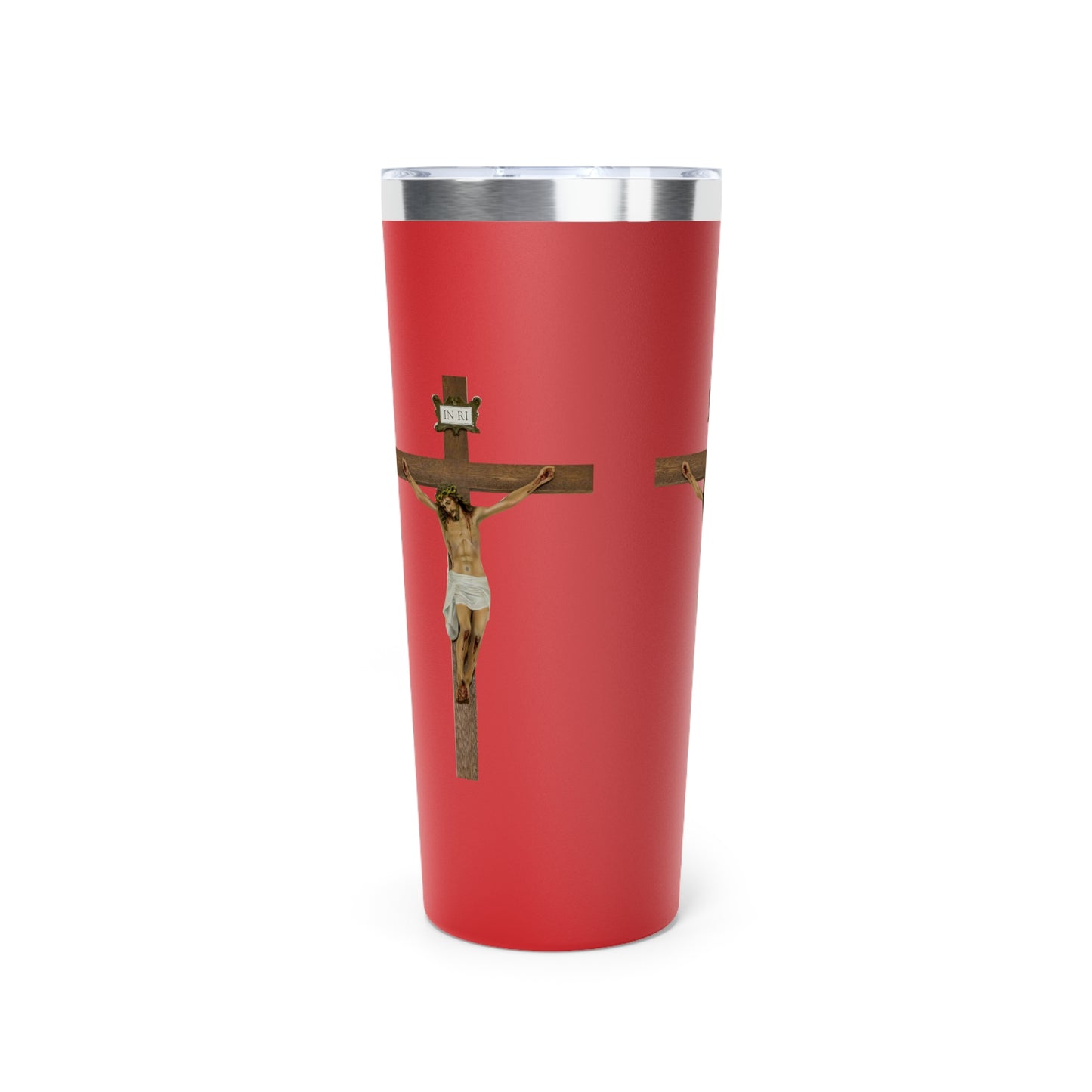 Jesus Crucified Copper Vacuum Insulated Tumbler, 22oz