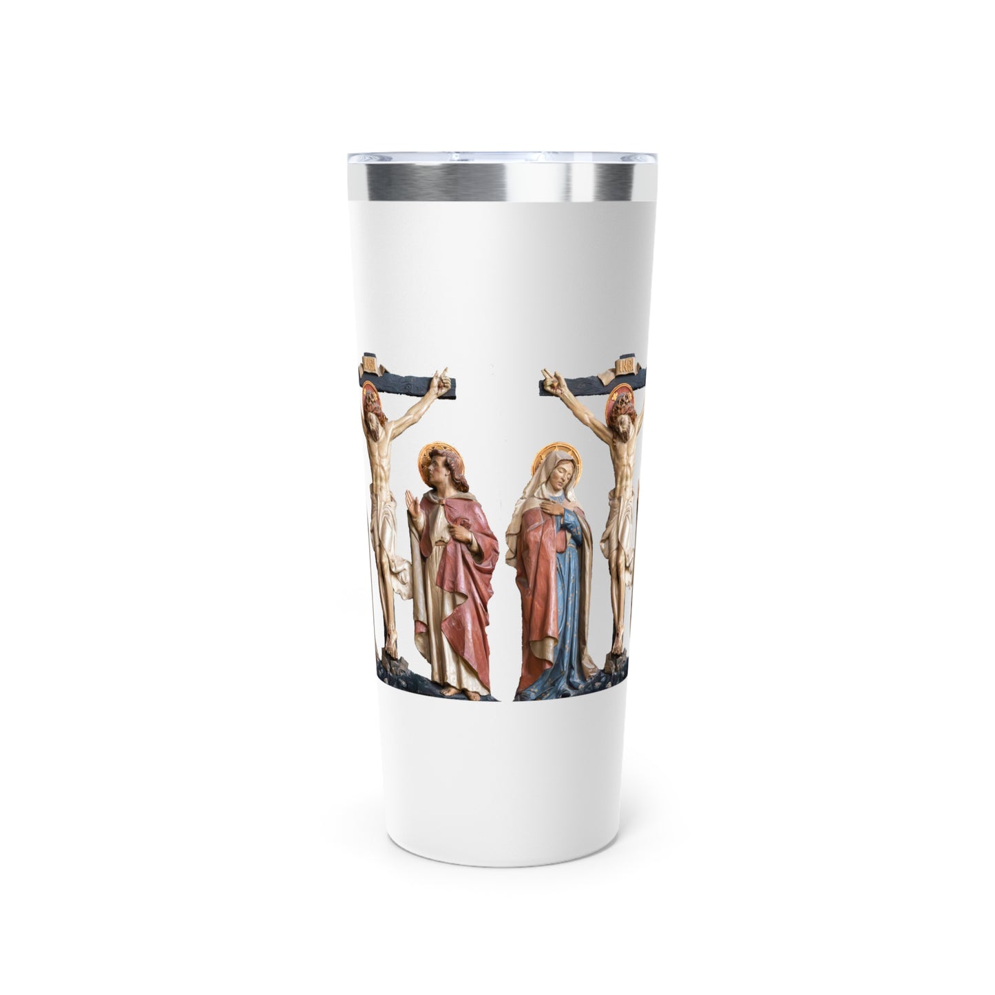 Crucifixion Scene Copper Vacuum Insulated Tumbler, 22oz