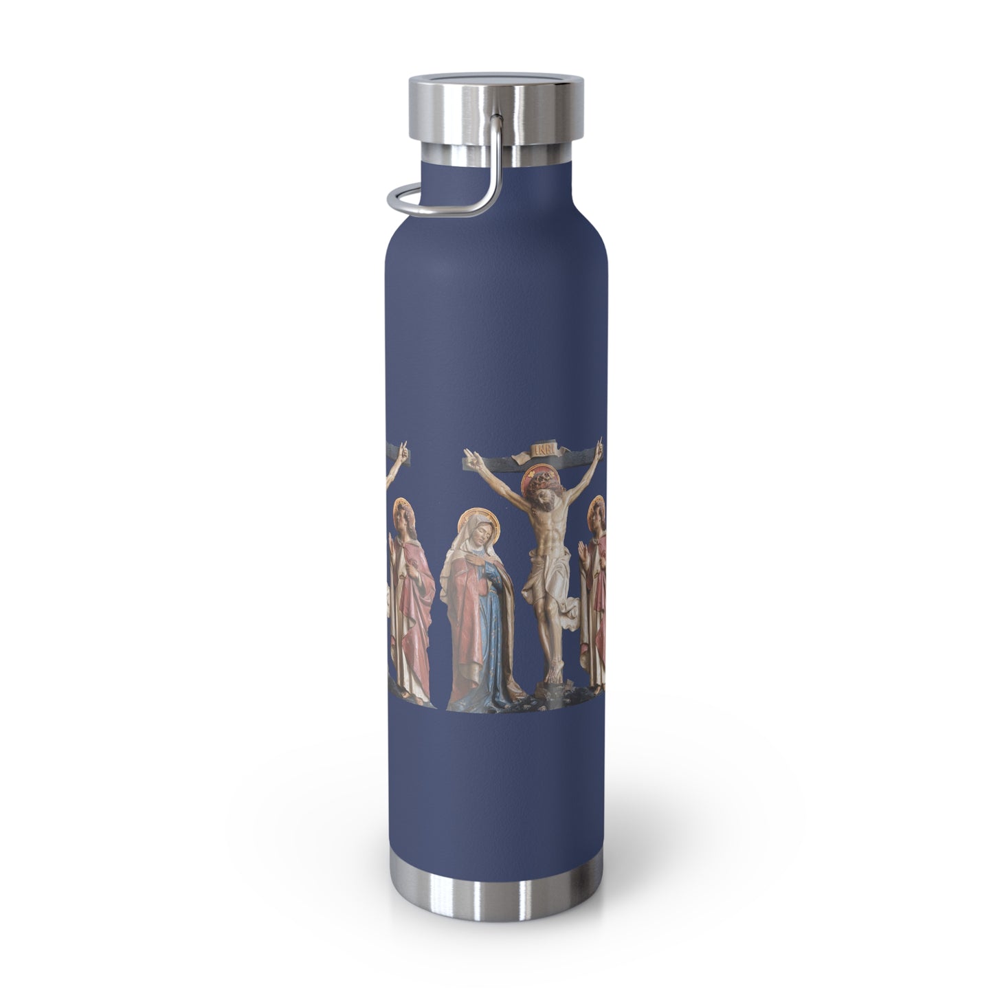 Crucifixion Scene Copper Vacuum Insulated Bottle, 22oz