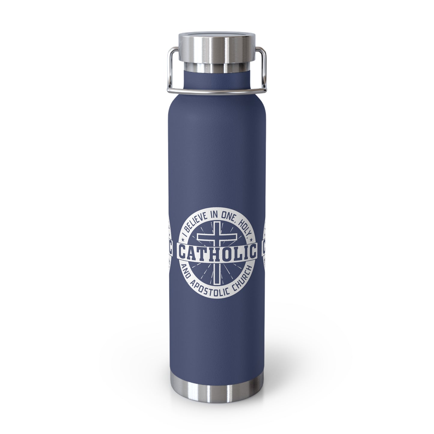 I Believe in One, Holy, Catholic and Apostolic Church Copper Vacuum Insulated Bottle, 22oz