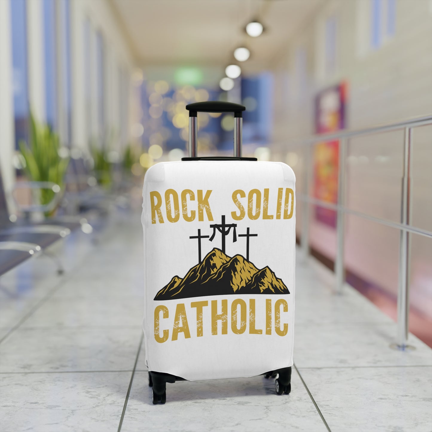 Rock Solid Catholic Luggage Cover