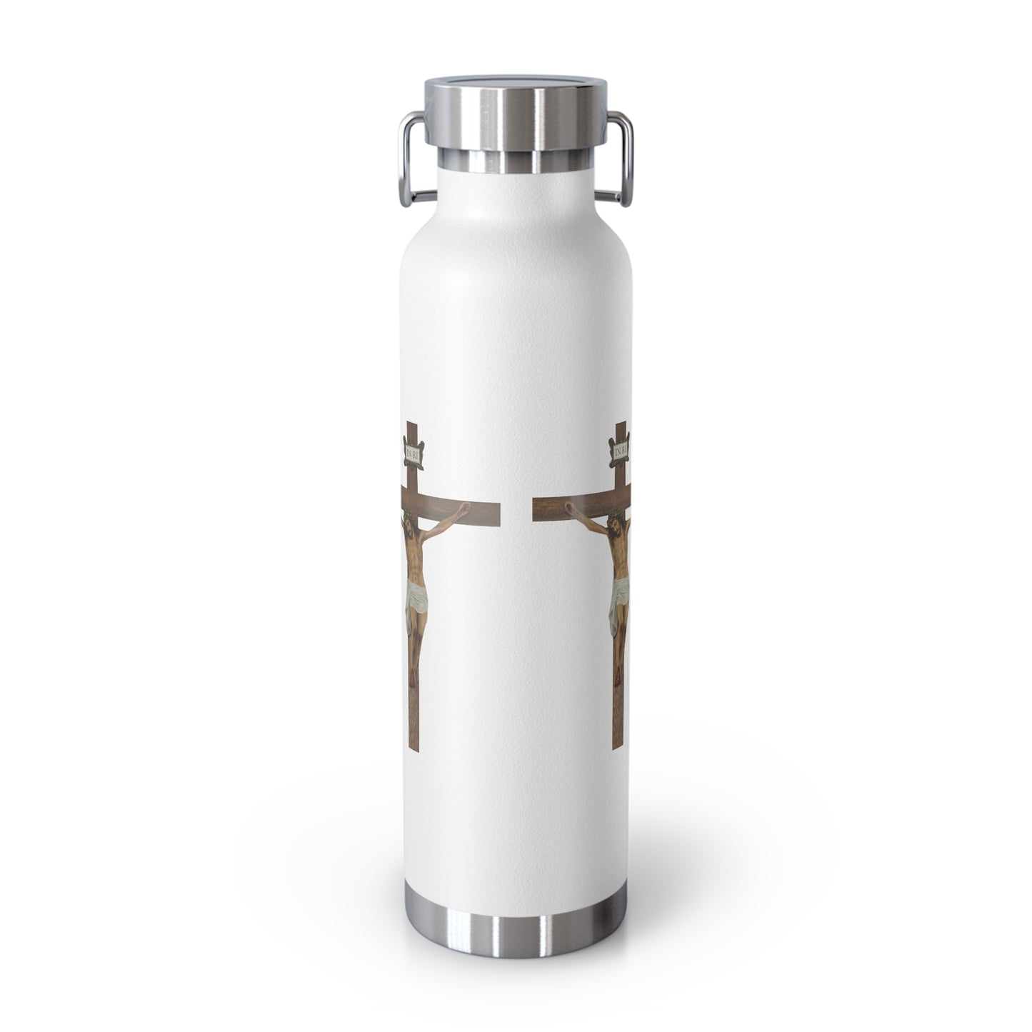 Jesus Crucified Copper Vacuum Insulated Bottle, 22oz