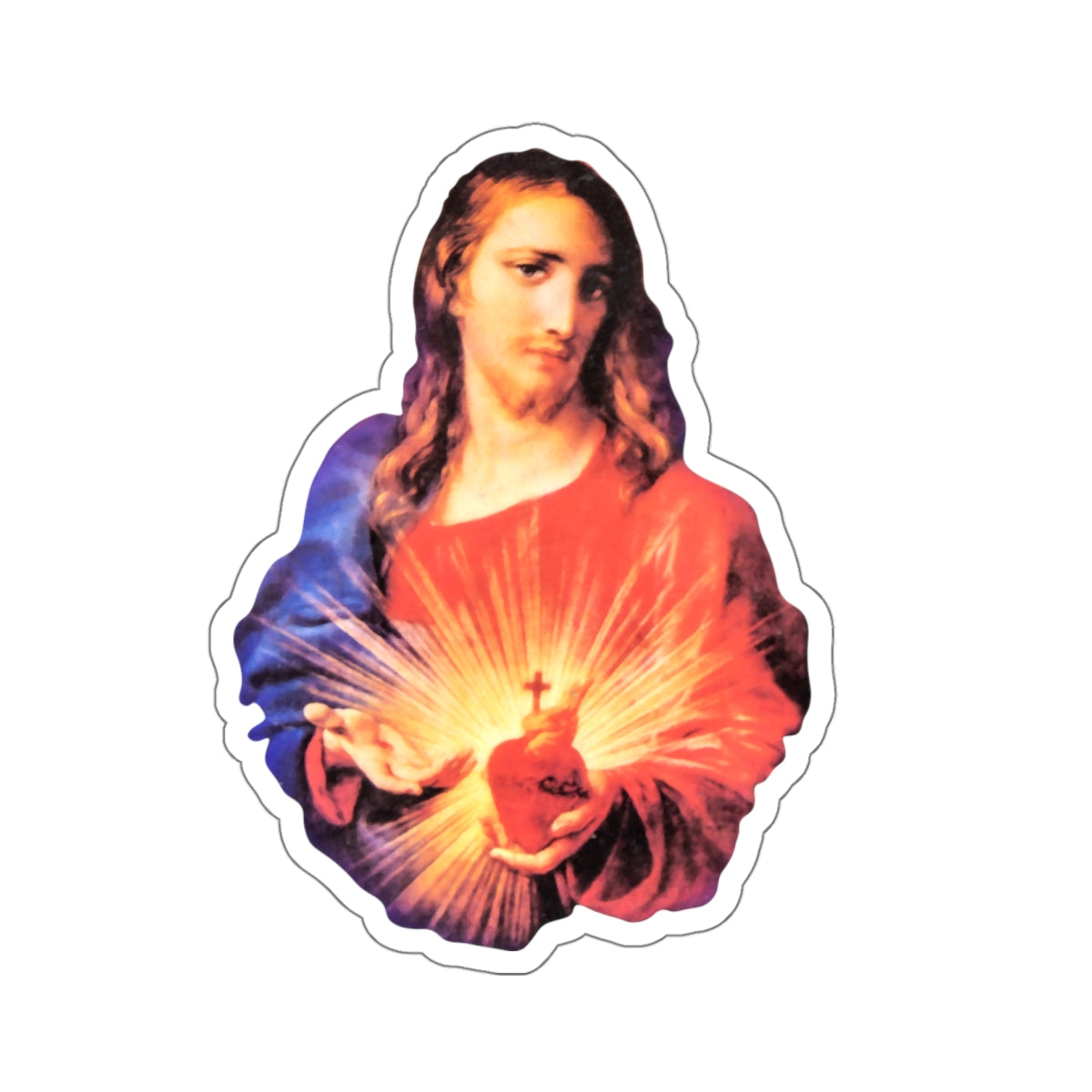 Sacred Heart of Jesus Kiss-Cut Stickers