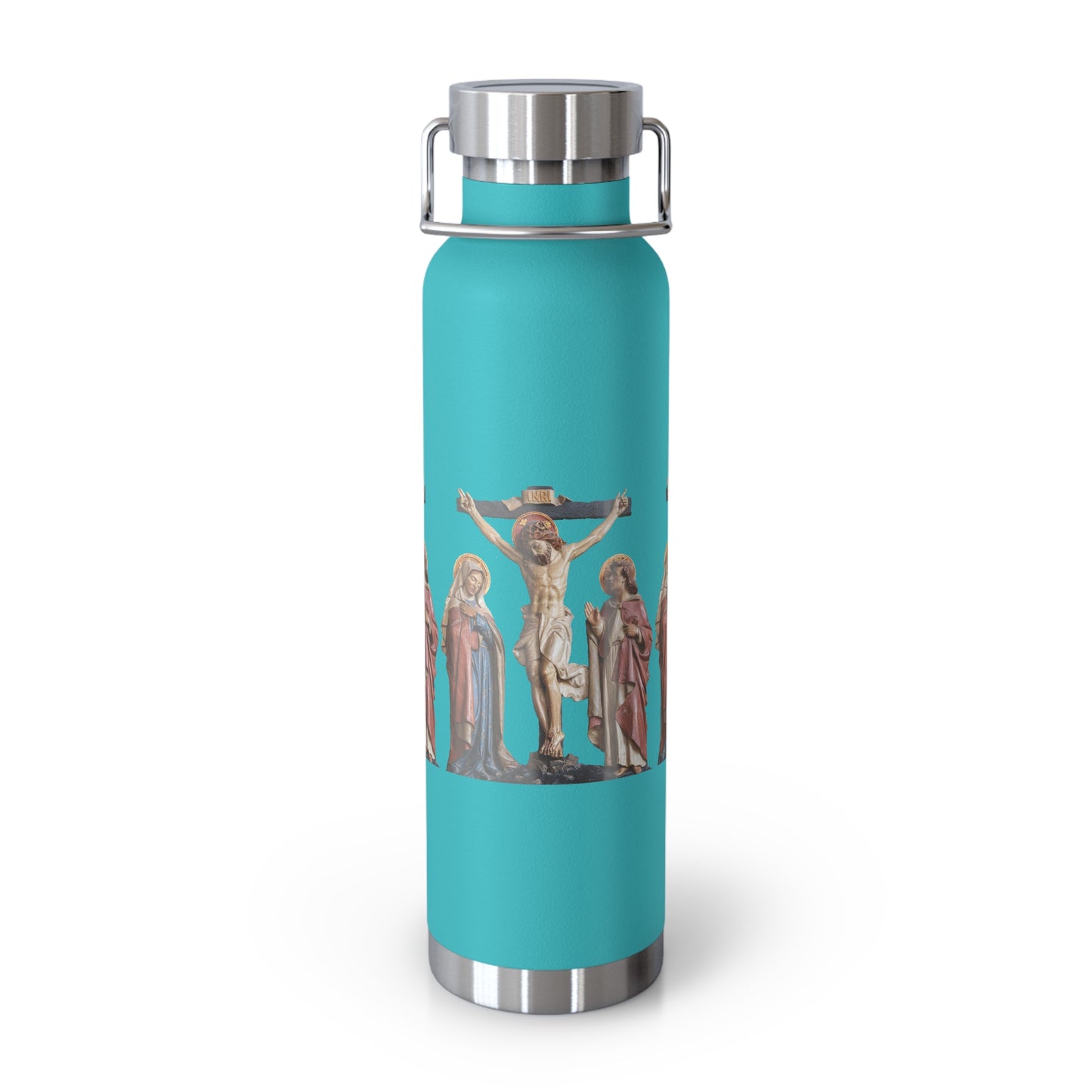 Crucifixion Scene Copper Vacuum Insulated Bottle, 22oz