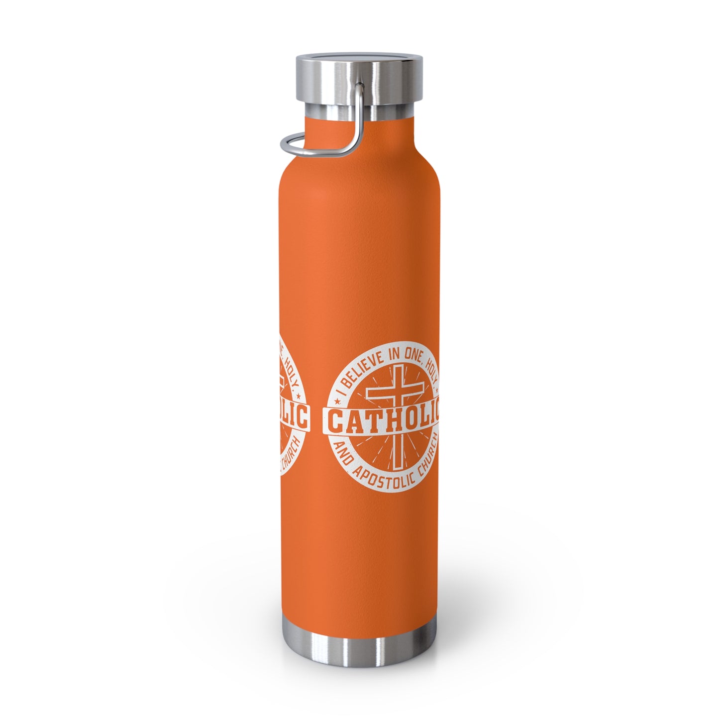 I Believe in One, Holy, Catholic and Apostolic Church Copper Vacuum Insulated Bottle, 22oz