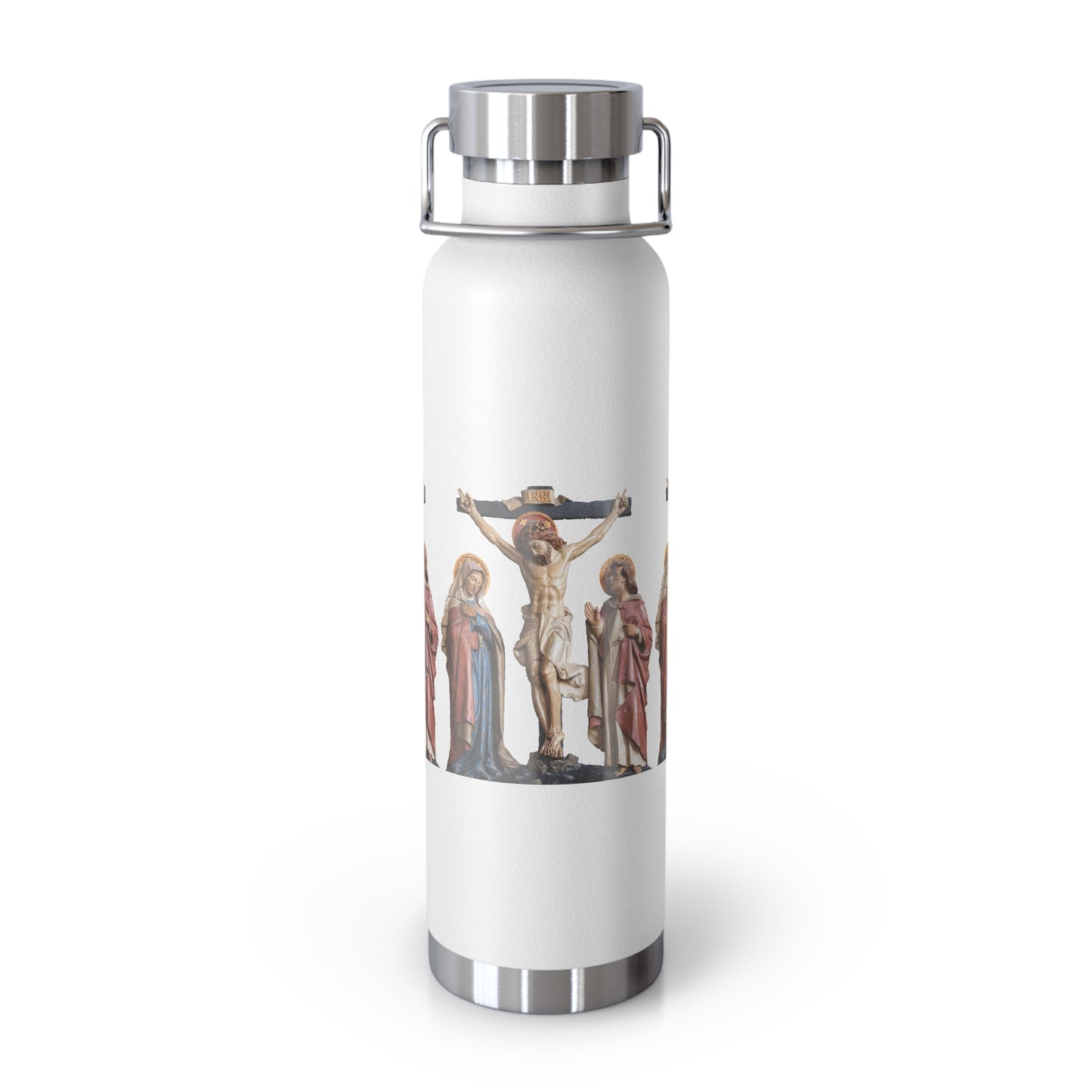 Crucifixion Scene Copper Vacuum Insulated Bottle, 22oz