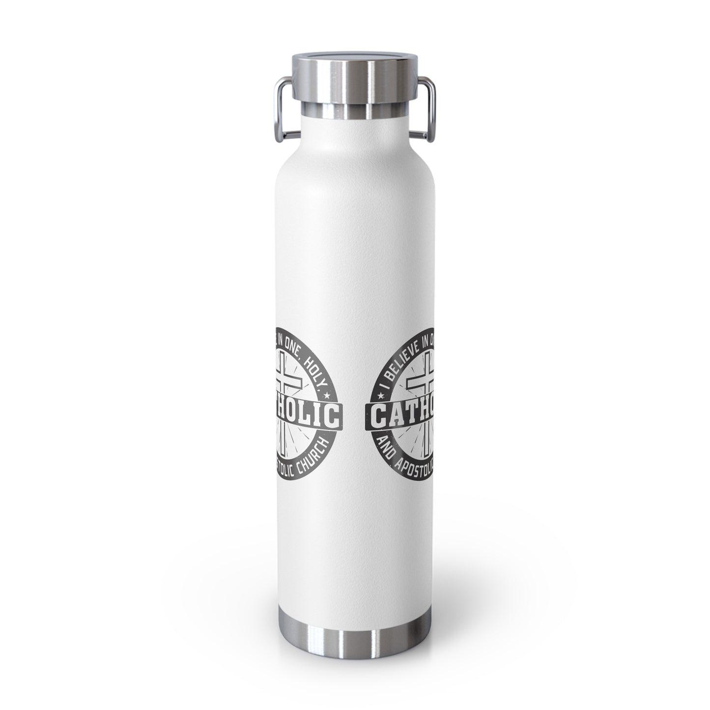 I Believe in One, Holy, Catholic and Apostolic Church Copper Vacuum Insulated Bottle, 22oz