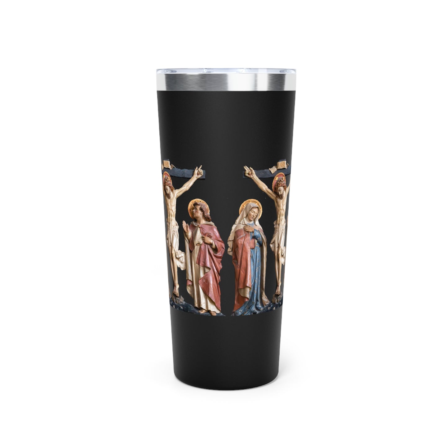 Crucifixion Scene Copper Vacuum Insulated Tumbler, 22oz