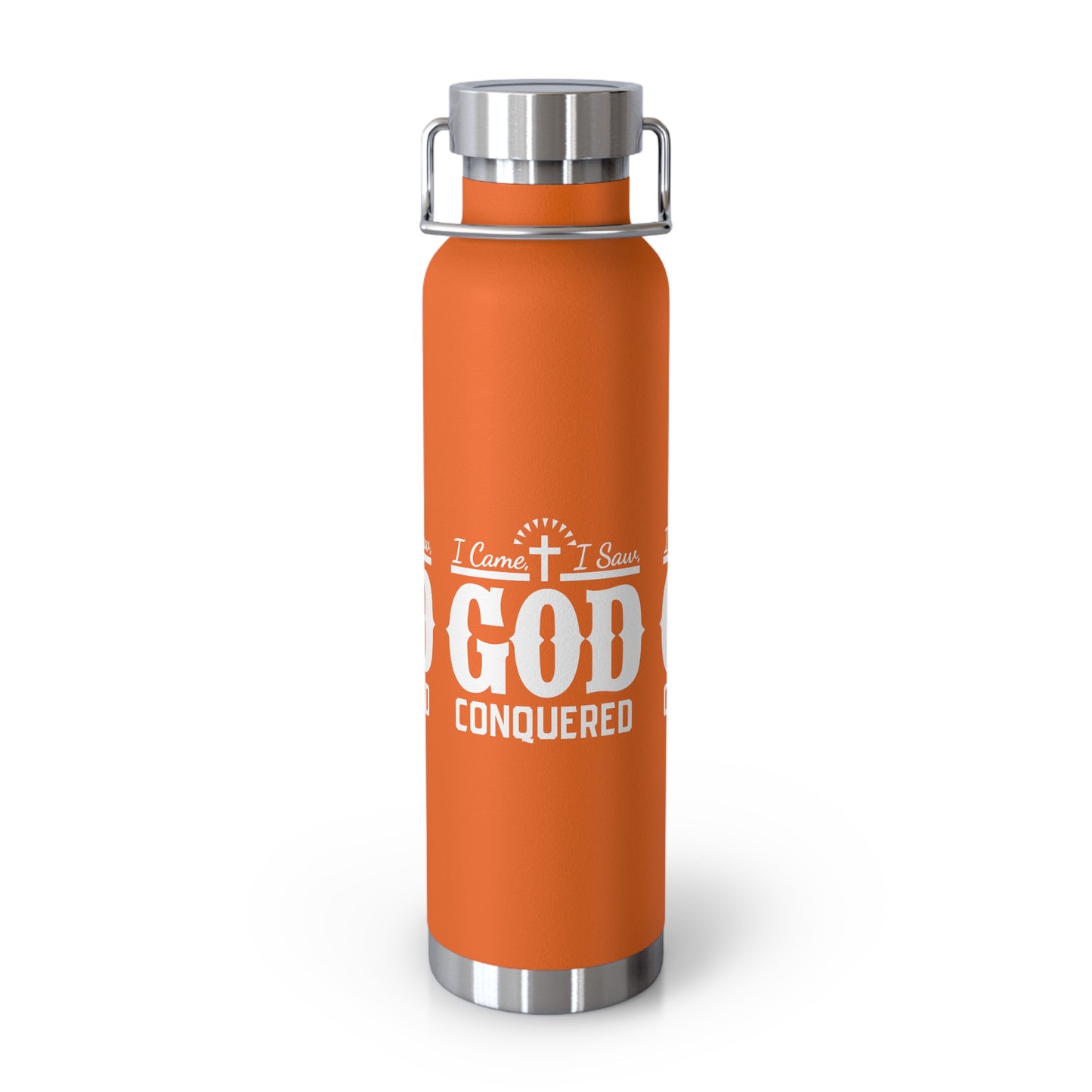 I came, I saw, God Conquered Copper Vacuum Insulated Bottle, 22oz