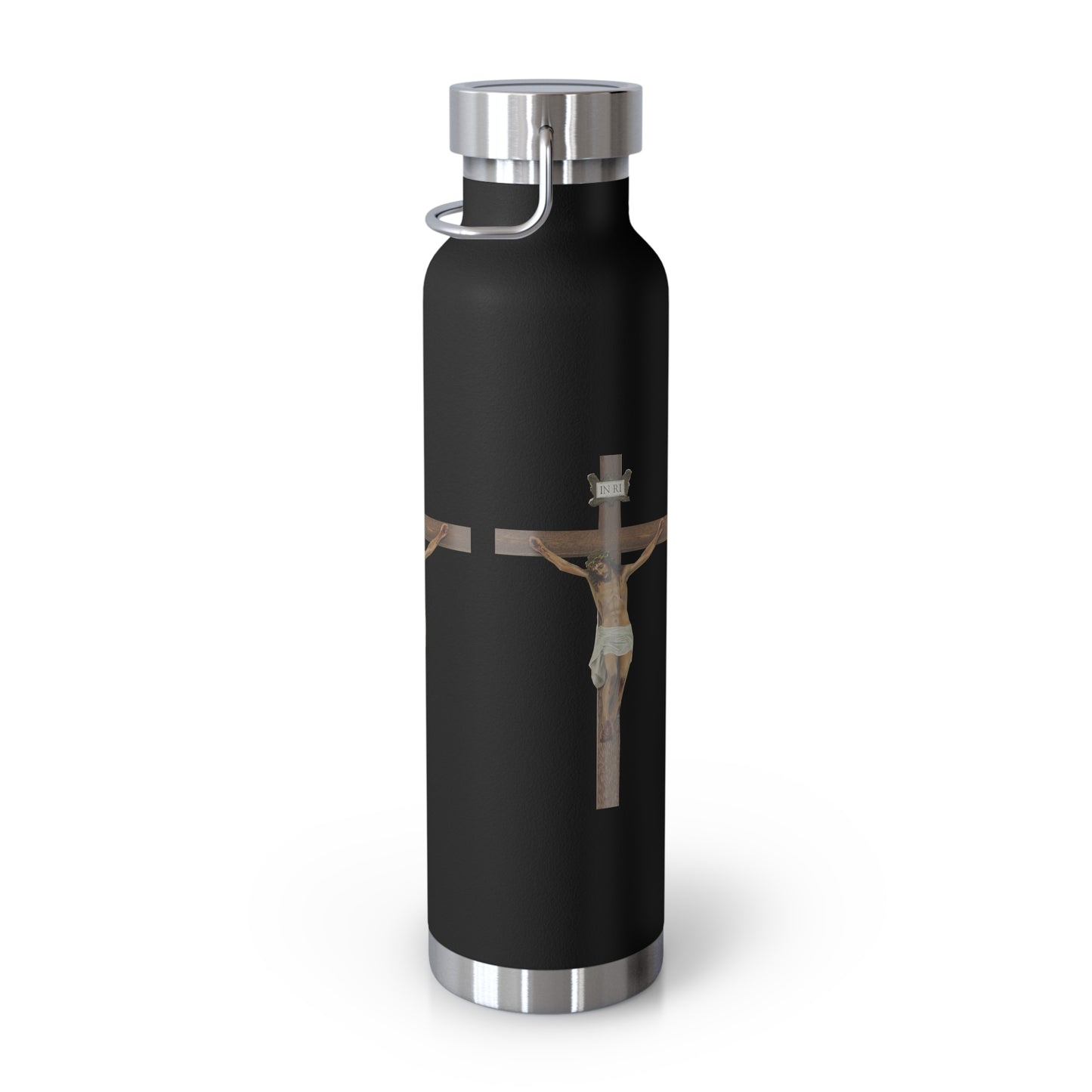 Jesus Crucified Copper Vacuum Insulated Bottle, 22oz