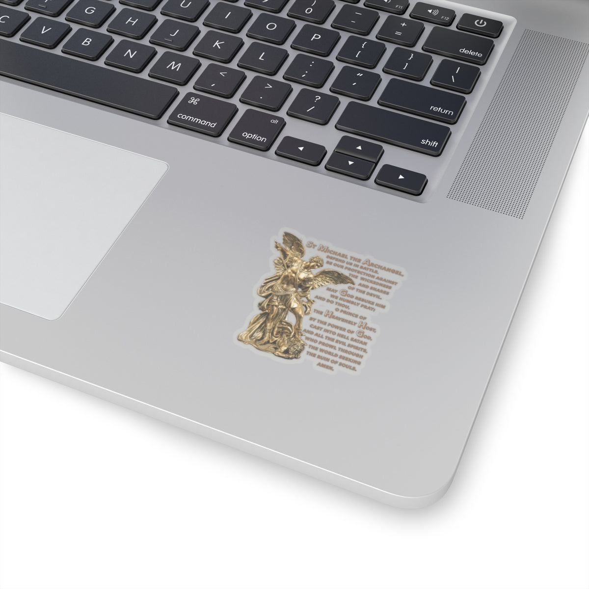St Michael Archangel with Prayer Kiss-Cut Stickers