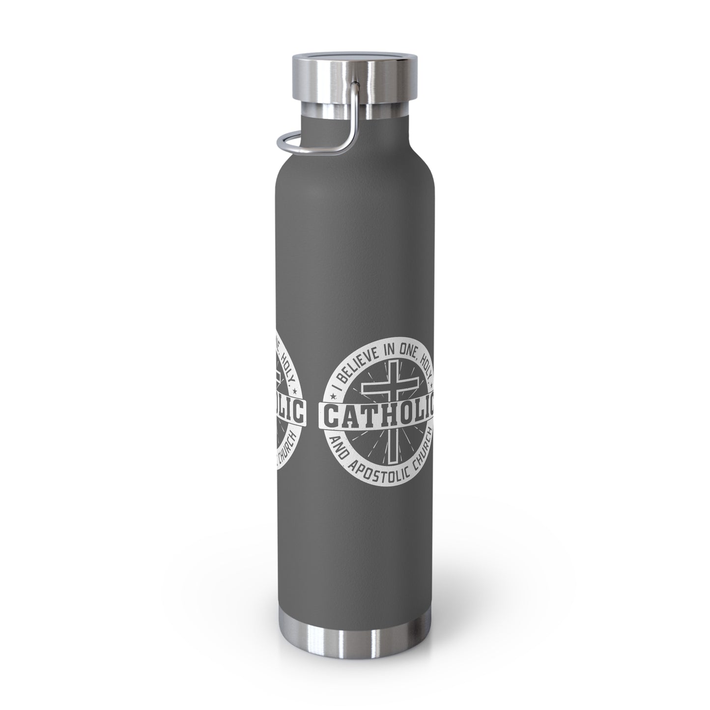 I Believe in One, Holy, Catholic and Apostolic Church Copper Vacuum Insulated Bottle, 22oz