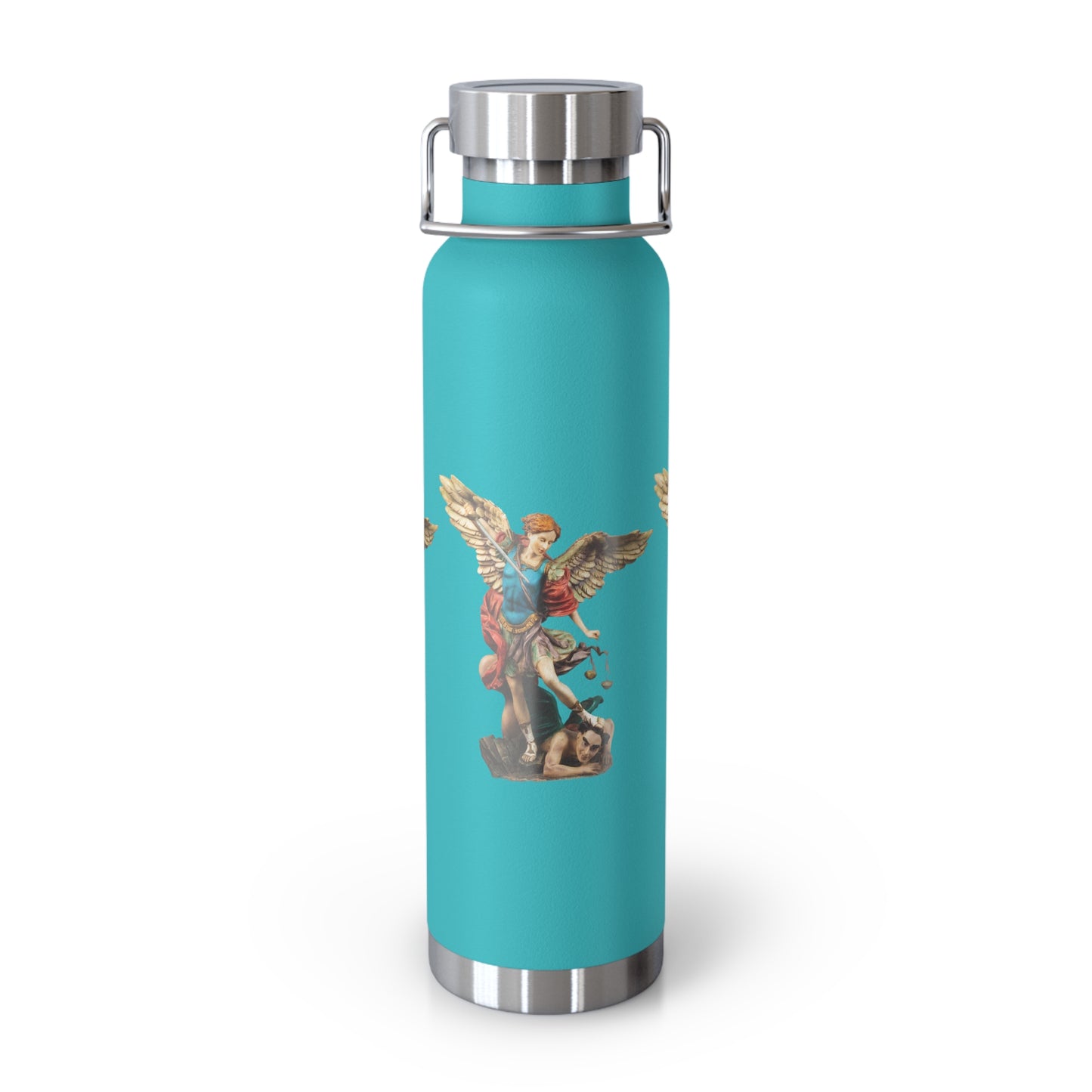 St Michael Archangel (Colour) Copper Vacuum Insulated Bottle, 22oz
