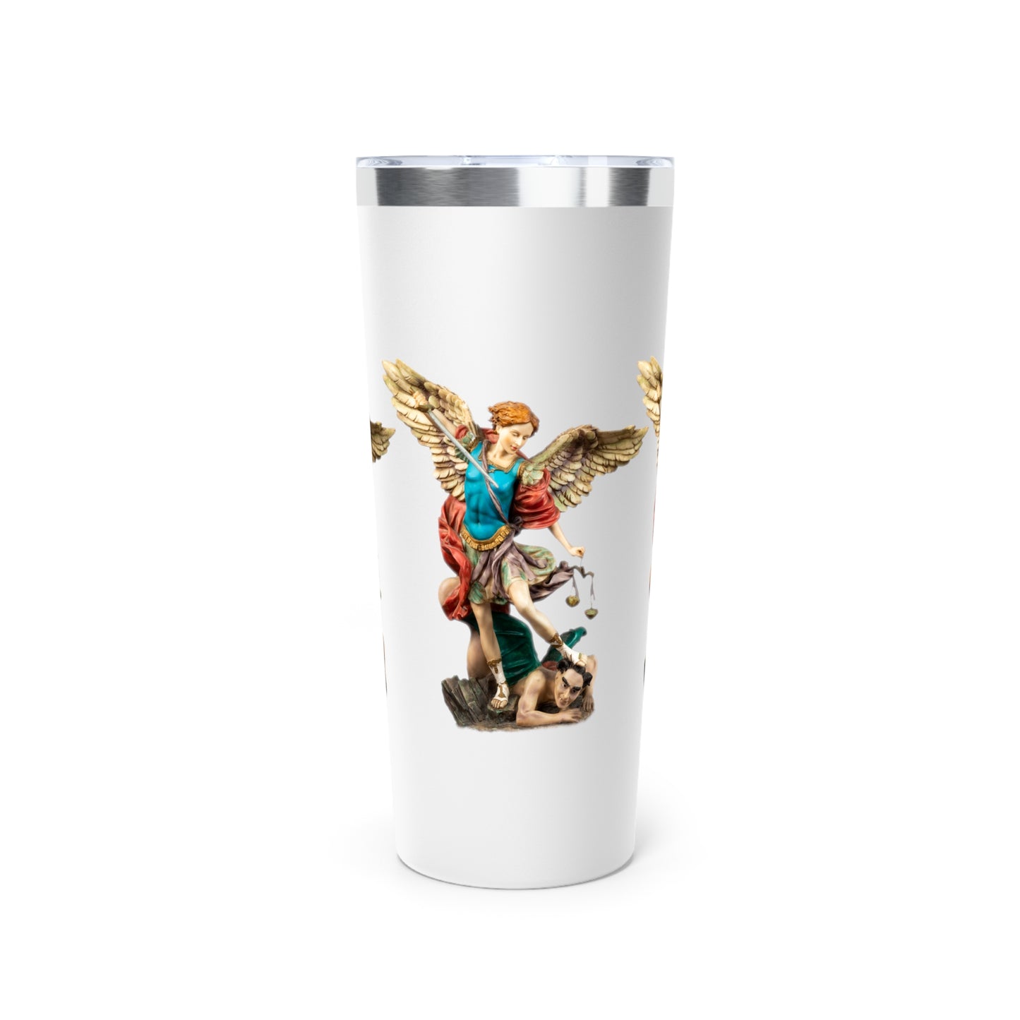 St Michael Archangel (Colour) Copper Vacuum Insulated Tumbler, 22oz