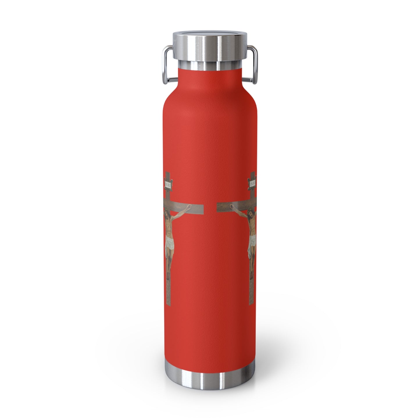 Jesus Crucified Copper Vacuum Insulated Bottle, 22oz
