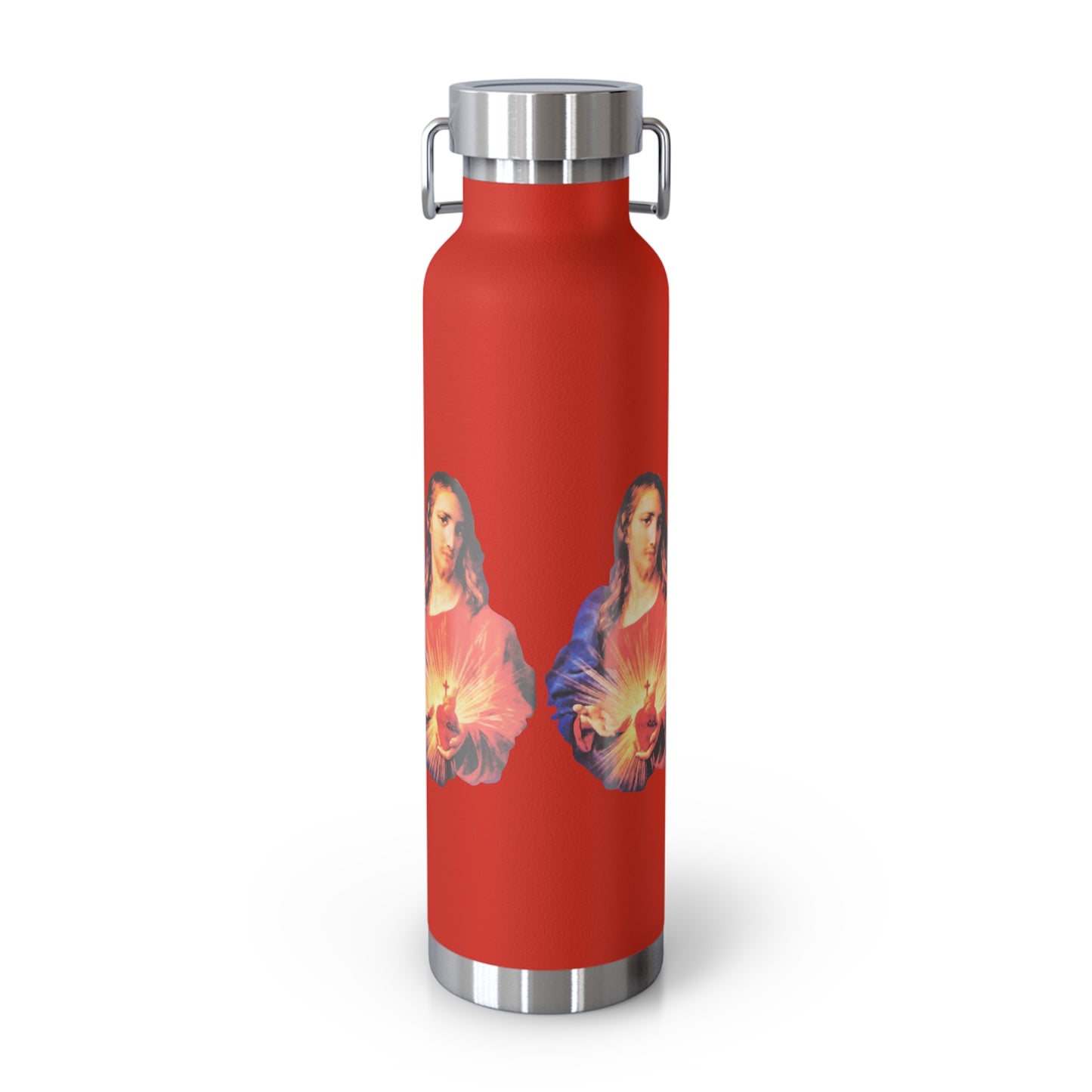 Sacred Heart of Jesus Copper Vacuum Insulated Bottle, 22oz