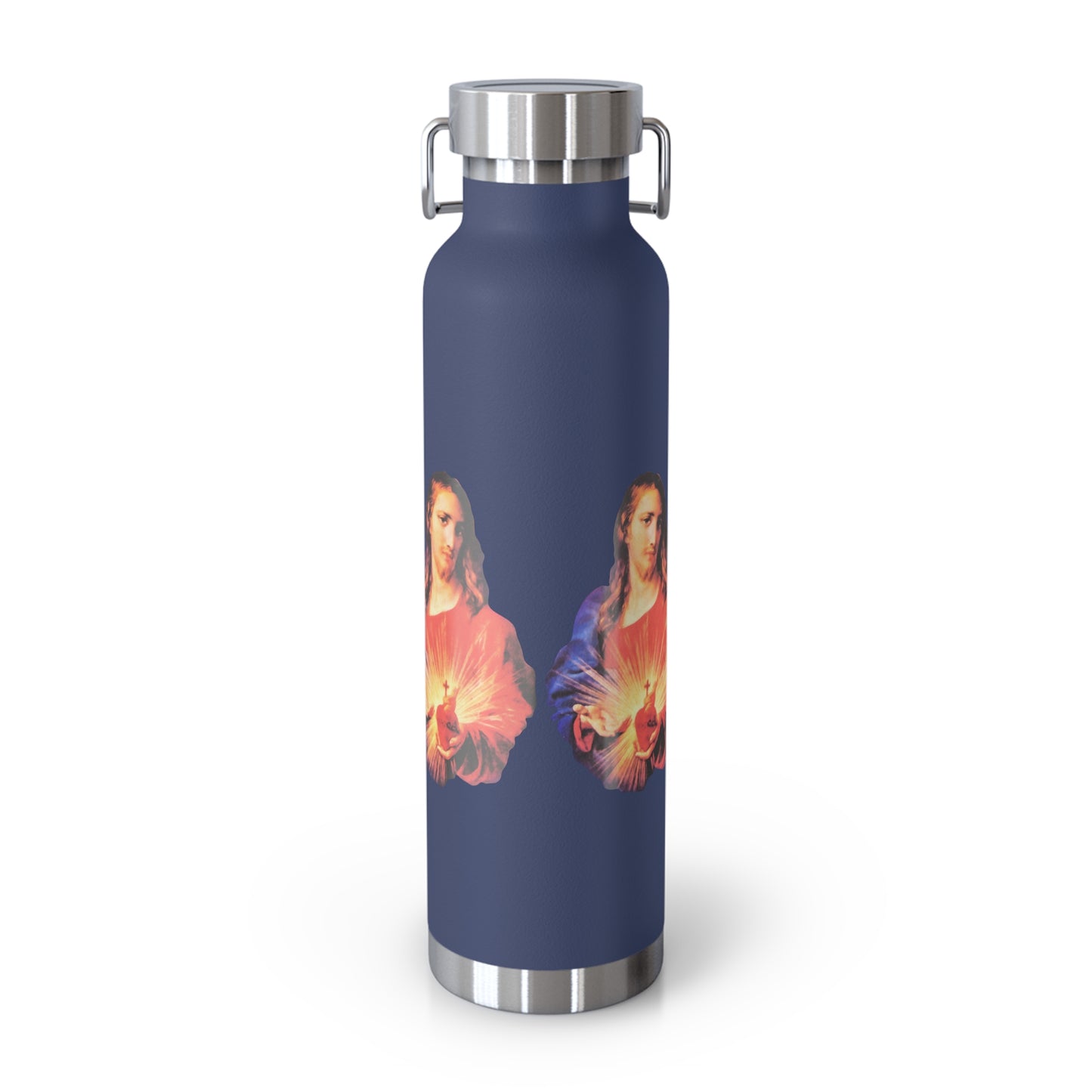 Sacred Heart of Jesus Copper Vacuum Insulated Bottle, 22oz