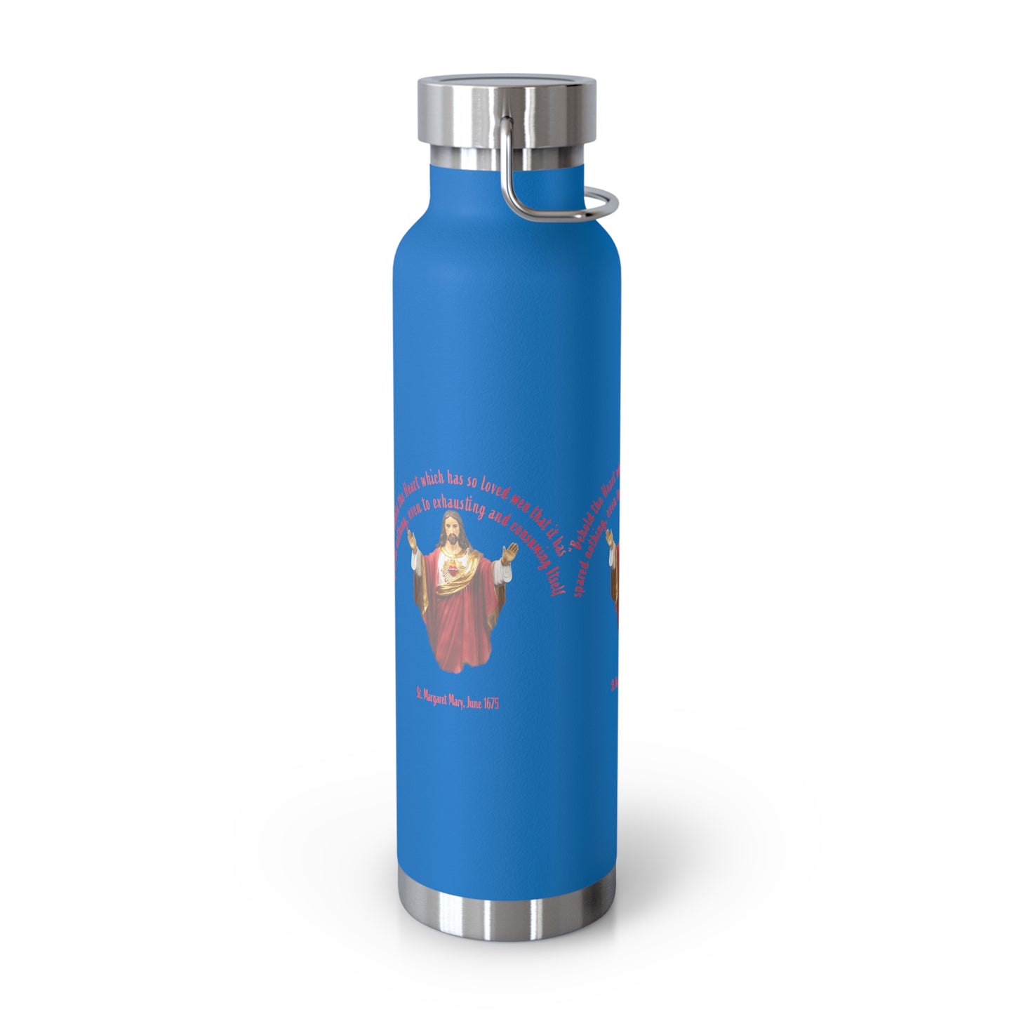 Sacred Heart of Jesus - St Margaret Mary, 1675 Copper Vacuum Insulated Bottle, 22oz