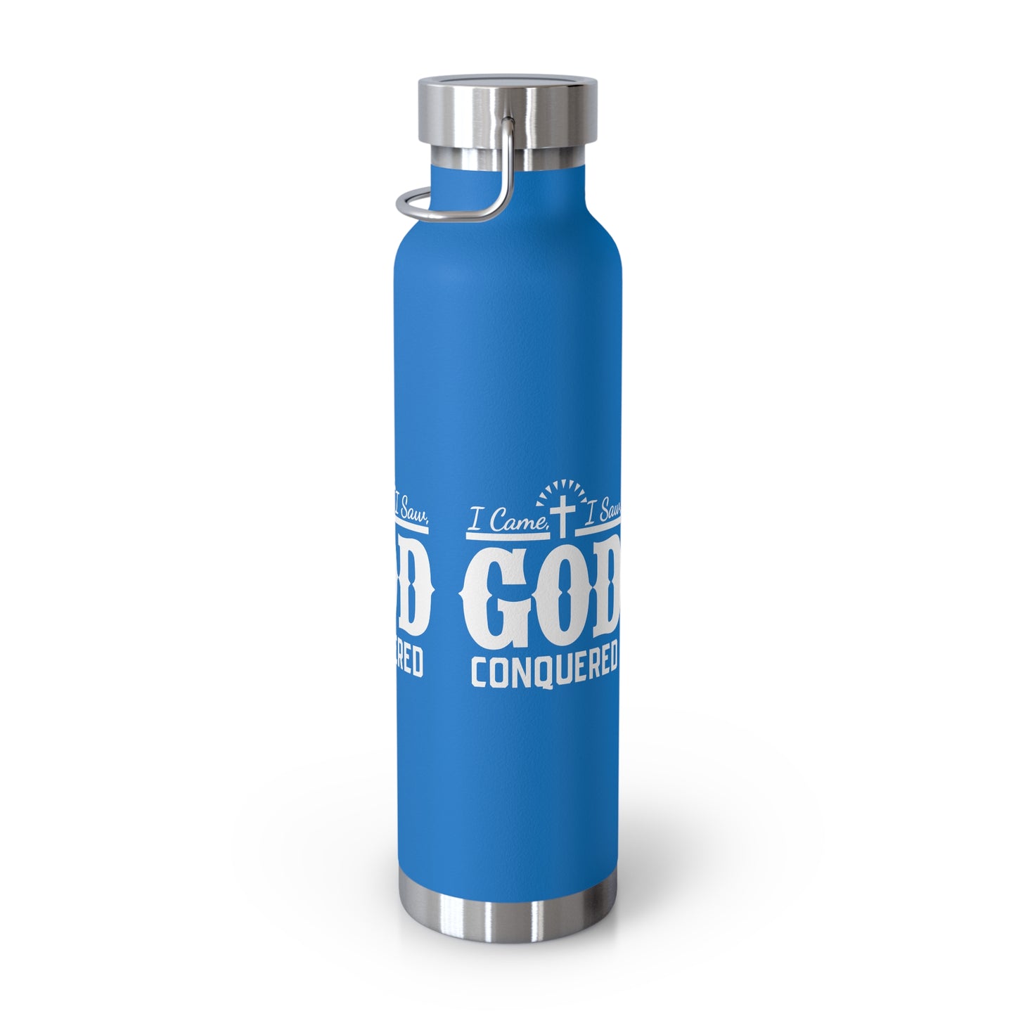 I came, I saw, God Conquered Copper Vacuum Insulated Bottle, 22oz