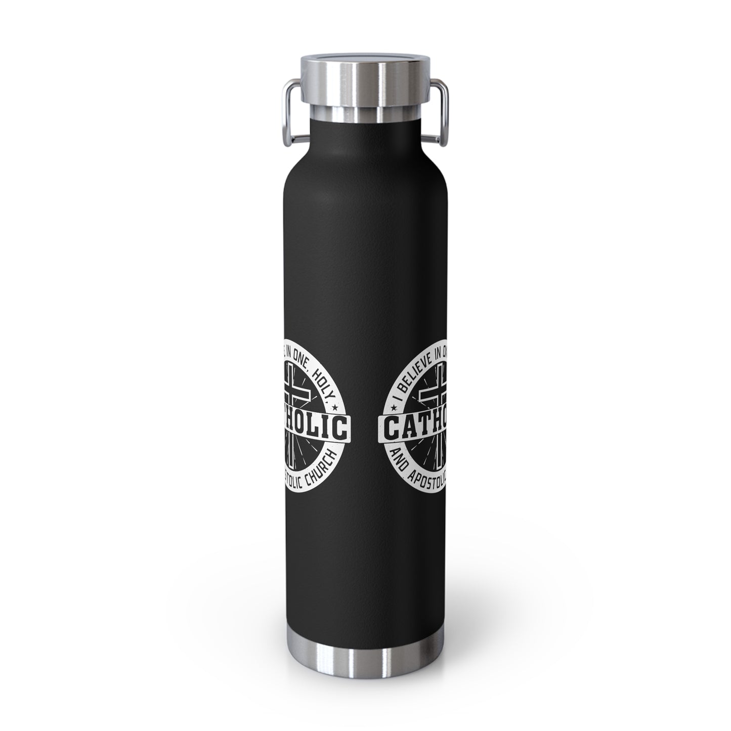 I Believe in One, Holy, Catholic and Apostolic Church Copper Vacuum Insulated Bottle, 22oz