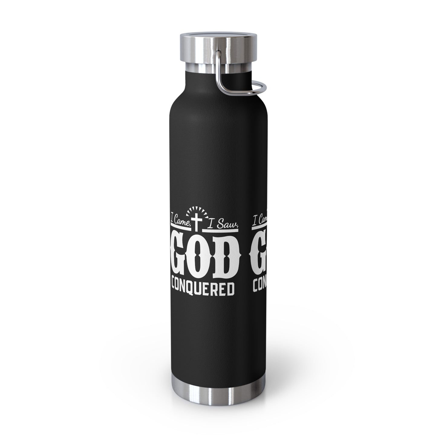 I came, I saw, God Conquered Copper Vacuum Insulated Bottle, 22oz