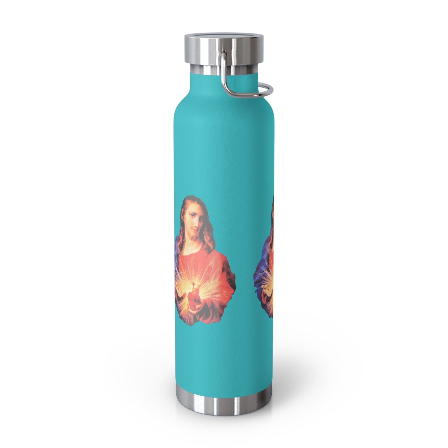 Sacred Heart of Jesus Copper Vacuum Insulated Bottle, 22oz