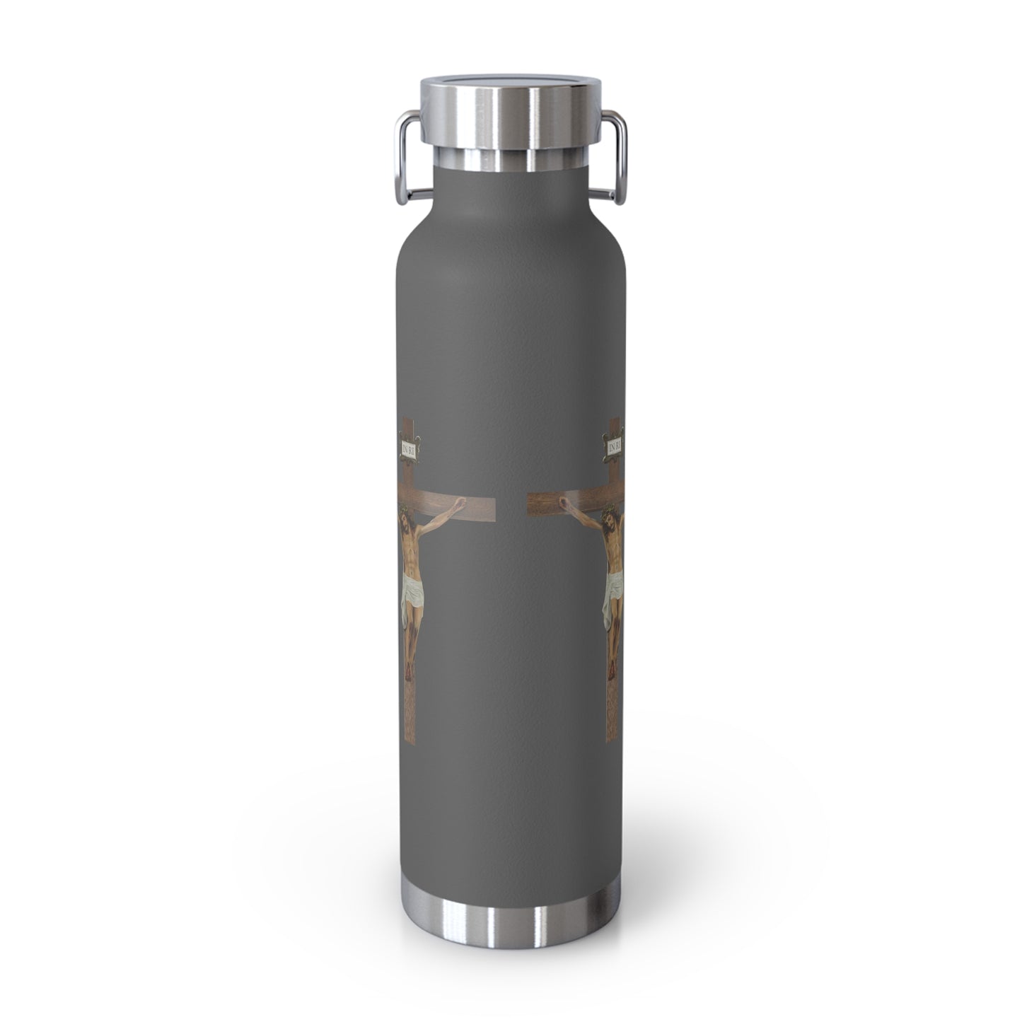 Jesus Crucified Copper Vacuum Insulated Bottle, 22oz